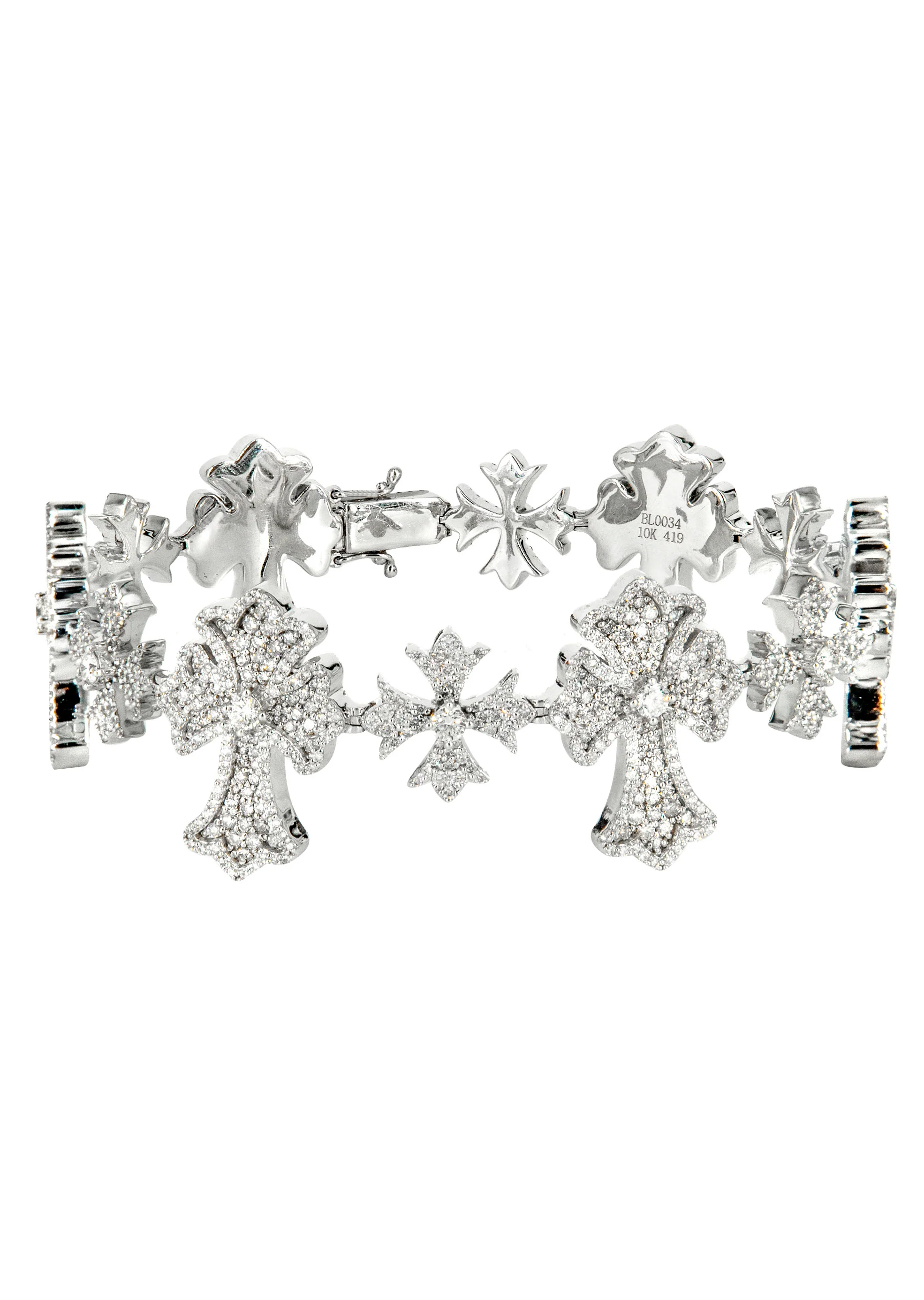 High End Jewelry - Iced Out Evil Eye Bracelet - Image 5