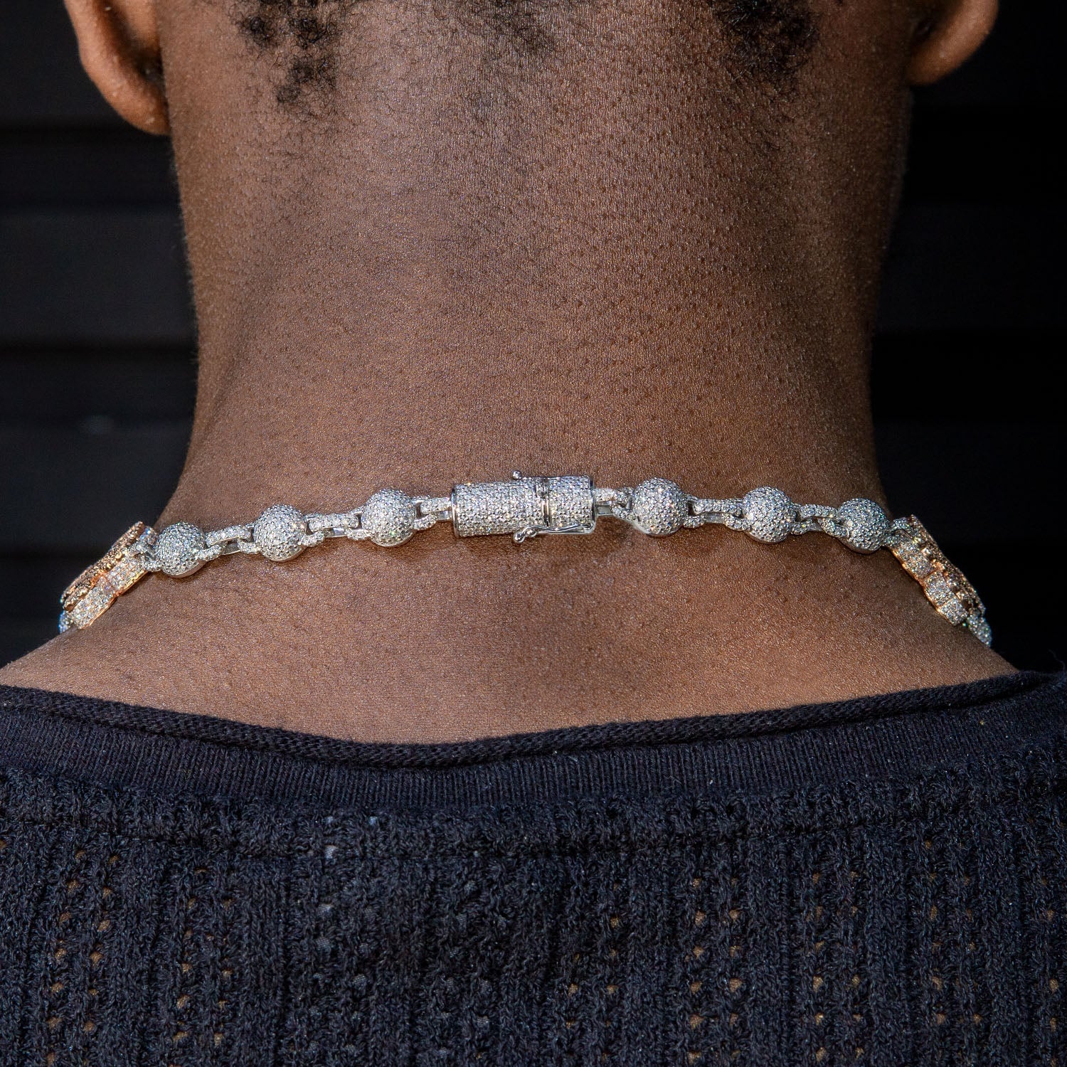 High End Jewelry - Diamond Baguette Crosses Iced Out Chain - Image 4
