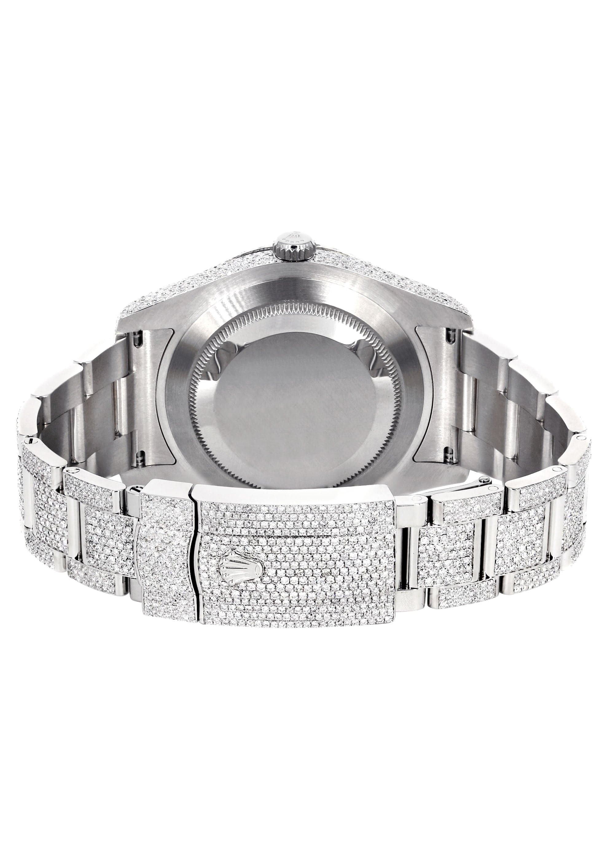 Iced Out Rolex Datejust 36 MM | Stainless Steel | 16.5 Carats of Diamonds | Mother of Pearl Roman Diamond Dial | Oyster Band | Model 116200 - Image 5