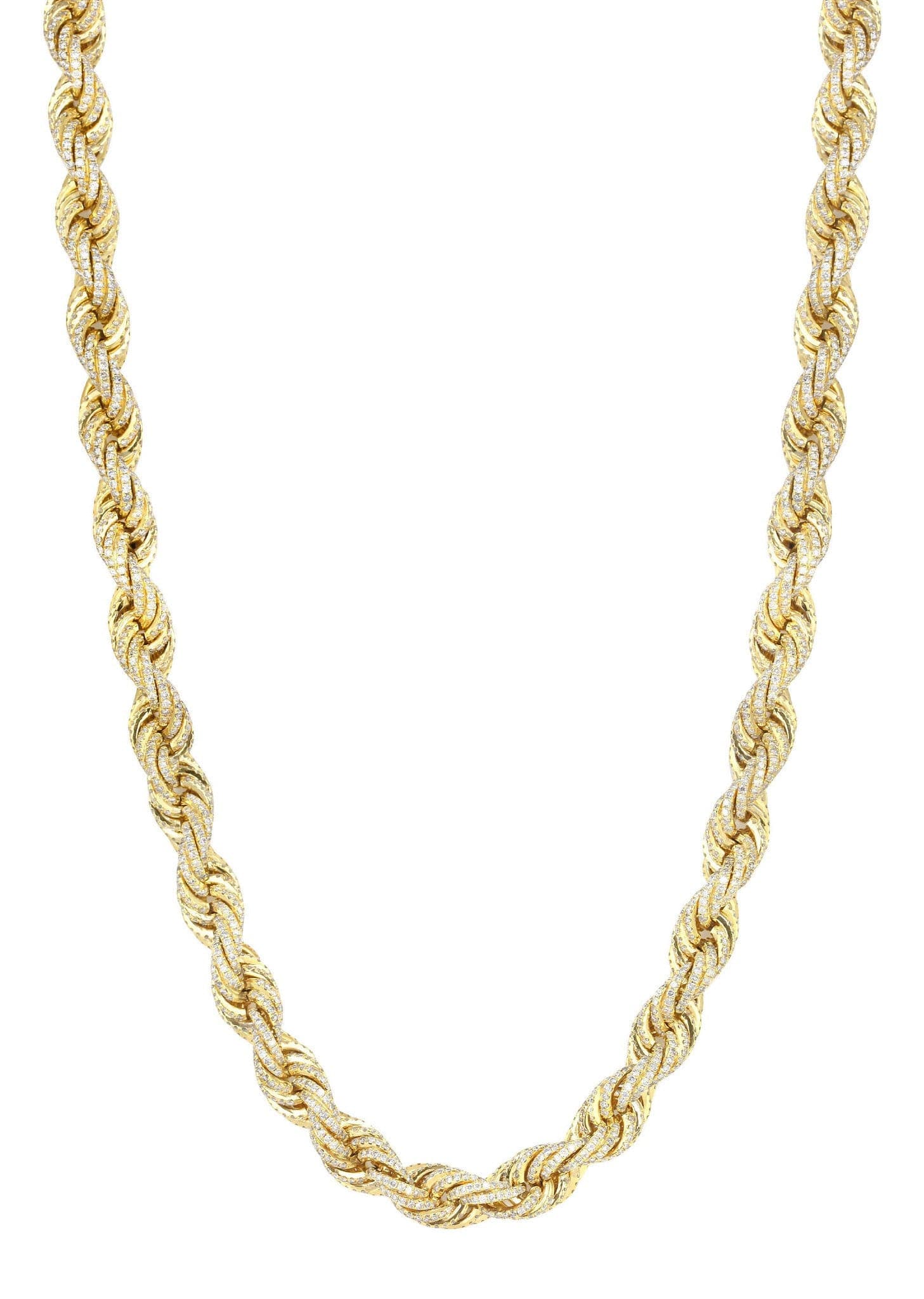 Iced Out Rope Chain | 72.92 Carats | 12 Mm Width | 29 Inch Length - Image 4