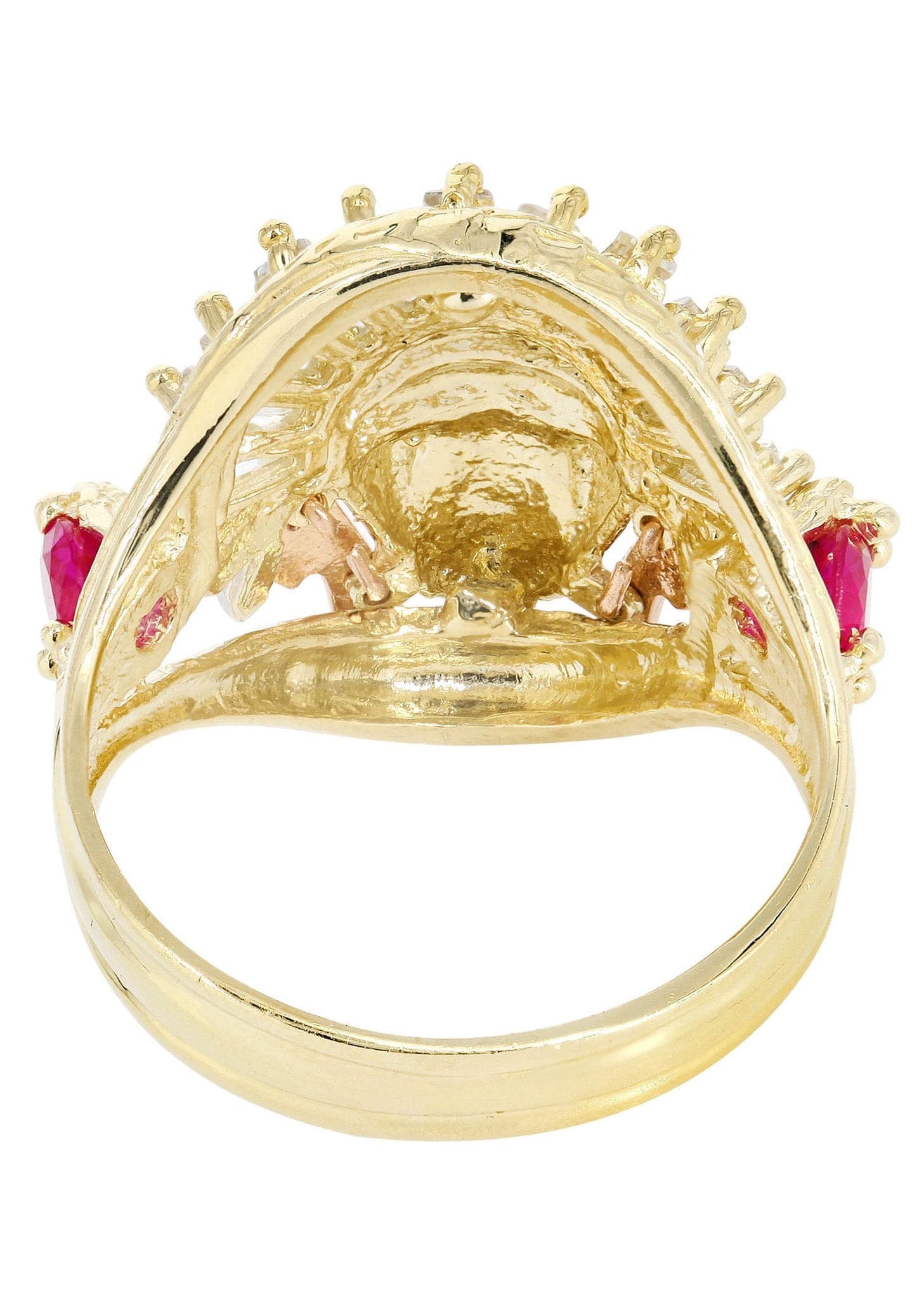 Indian  10K Gold Mens Ring | 10.9 Grams - Image 2