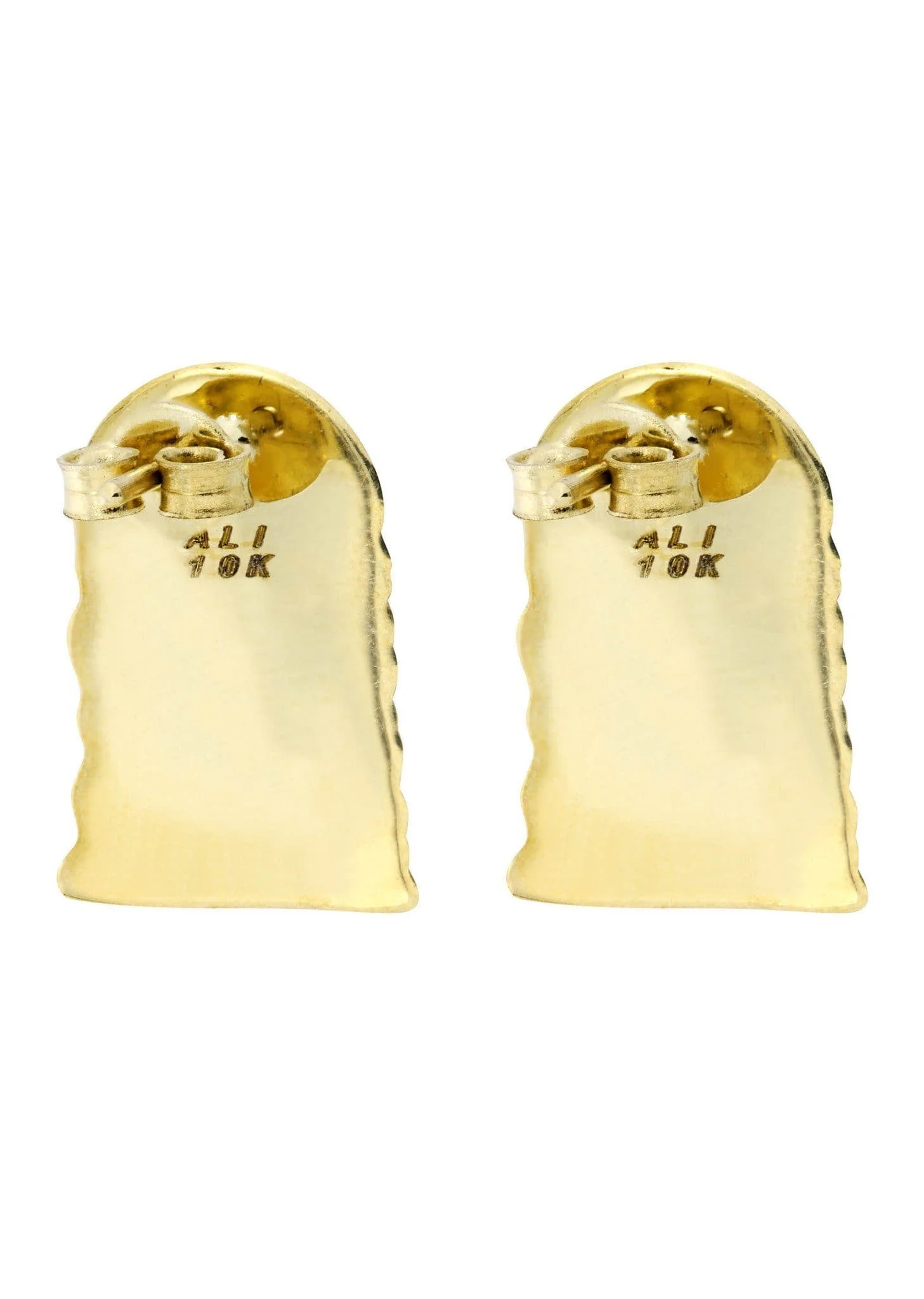 10K Jesus Head Gold Earrings For Men | Appx 1/2 Inches Wide - Image 2