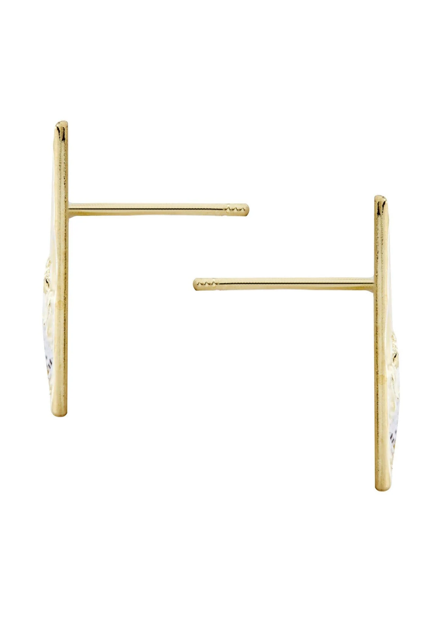 10K Last Supper Gold Earrings For Men | Appx 3/4 Inches Wide - Image 3