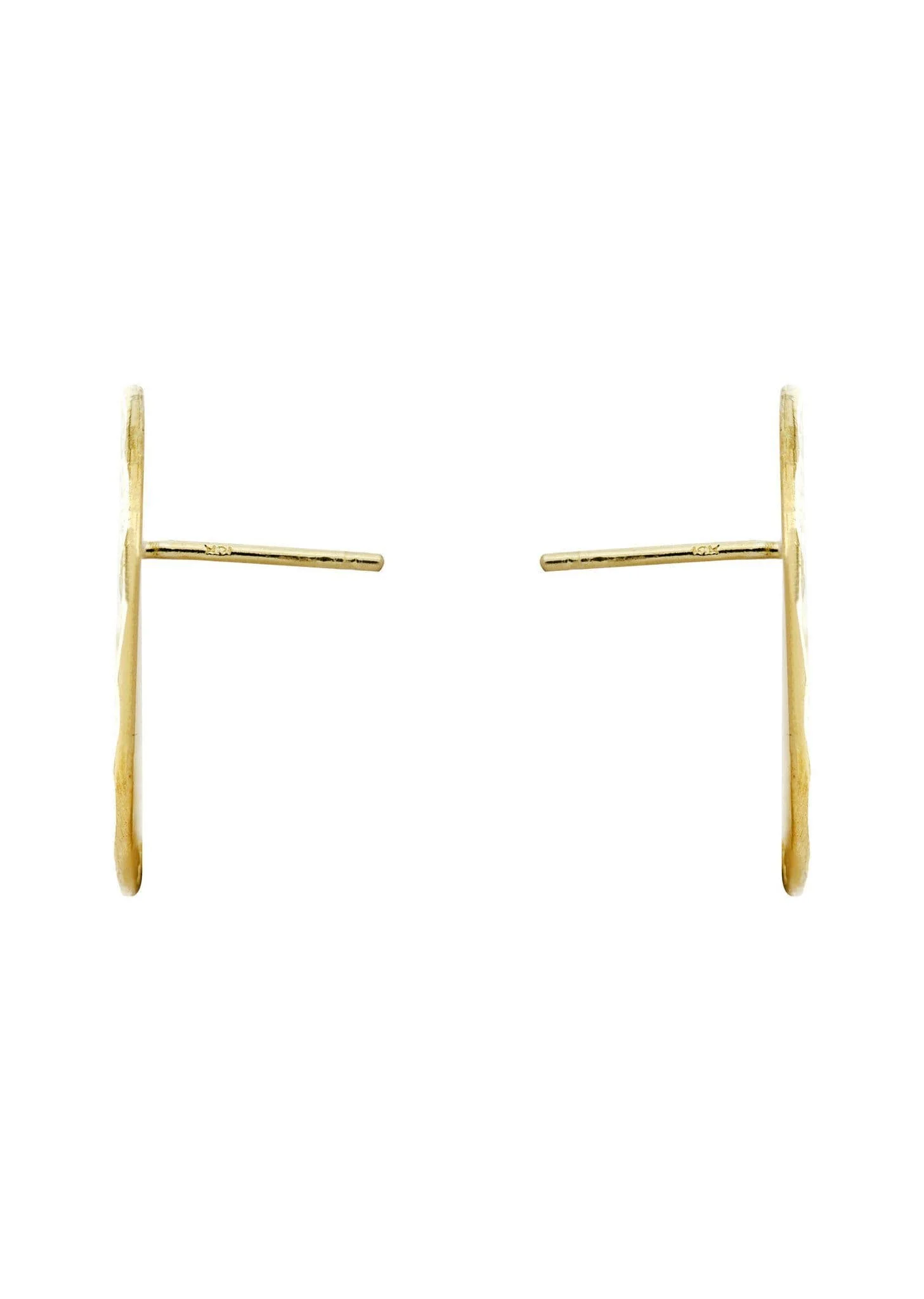 10K Last Supper Gold Earrings For Men | Appx 3/4 Inches Wide - Image 3