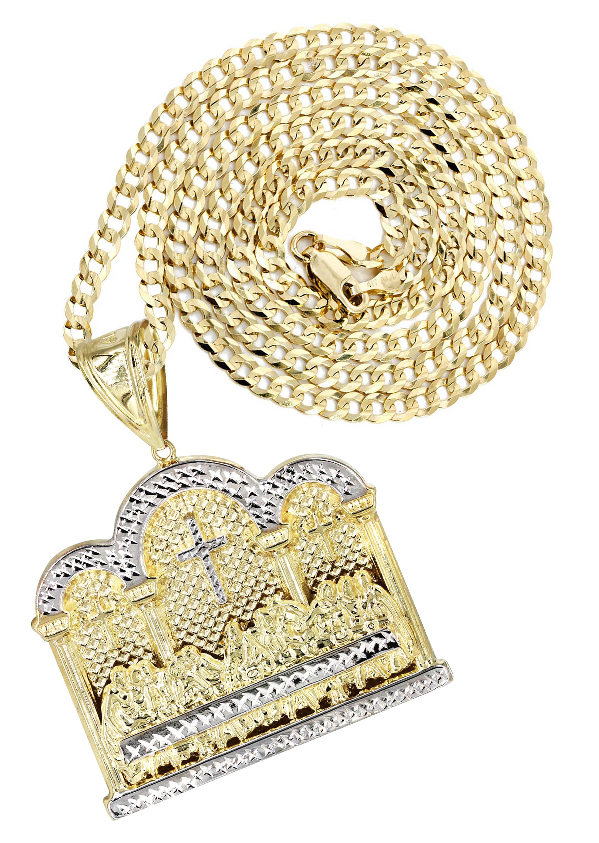 10K Yellow Gold Last Supper Necklace | Appx 25.1 Grams