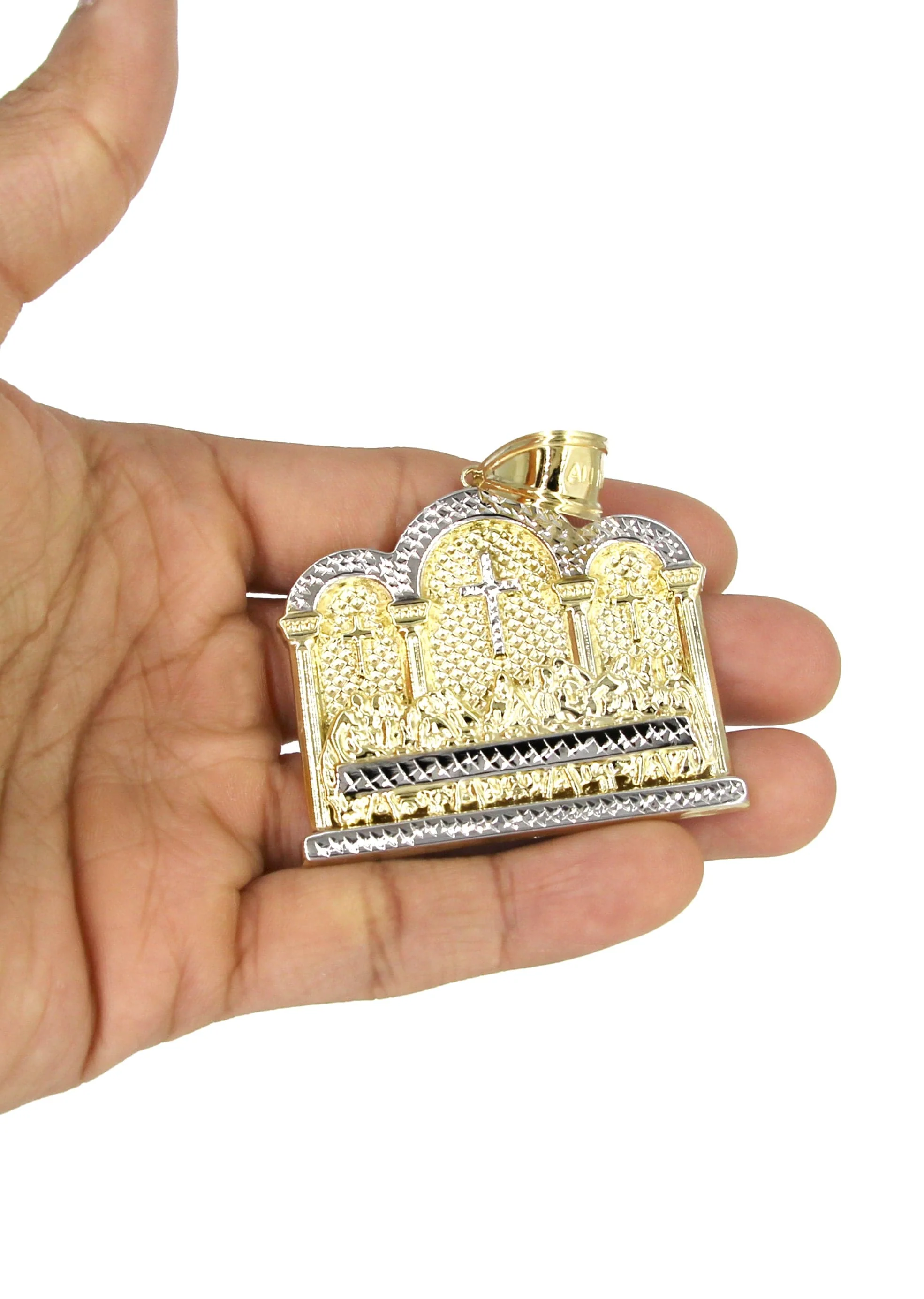 10K Yellow Gold Last Supper Necklace | Appx 25.1 Grams - Image 5