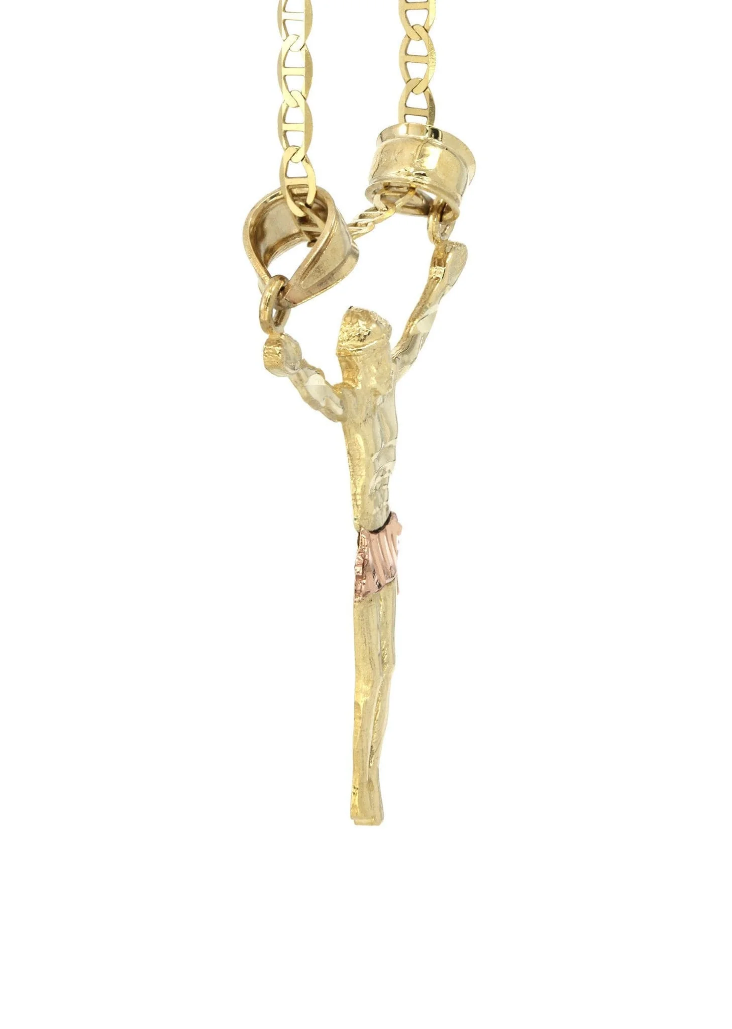 10K Yellow Gold Mariner Crucifix Necklace | Appx. 3.5 Grams - Image 4