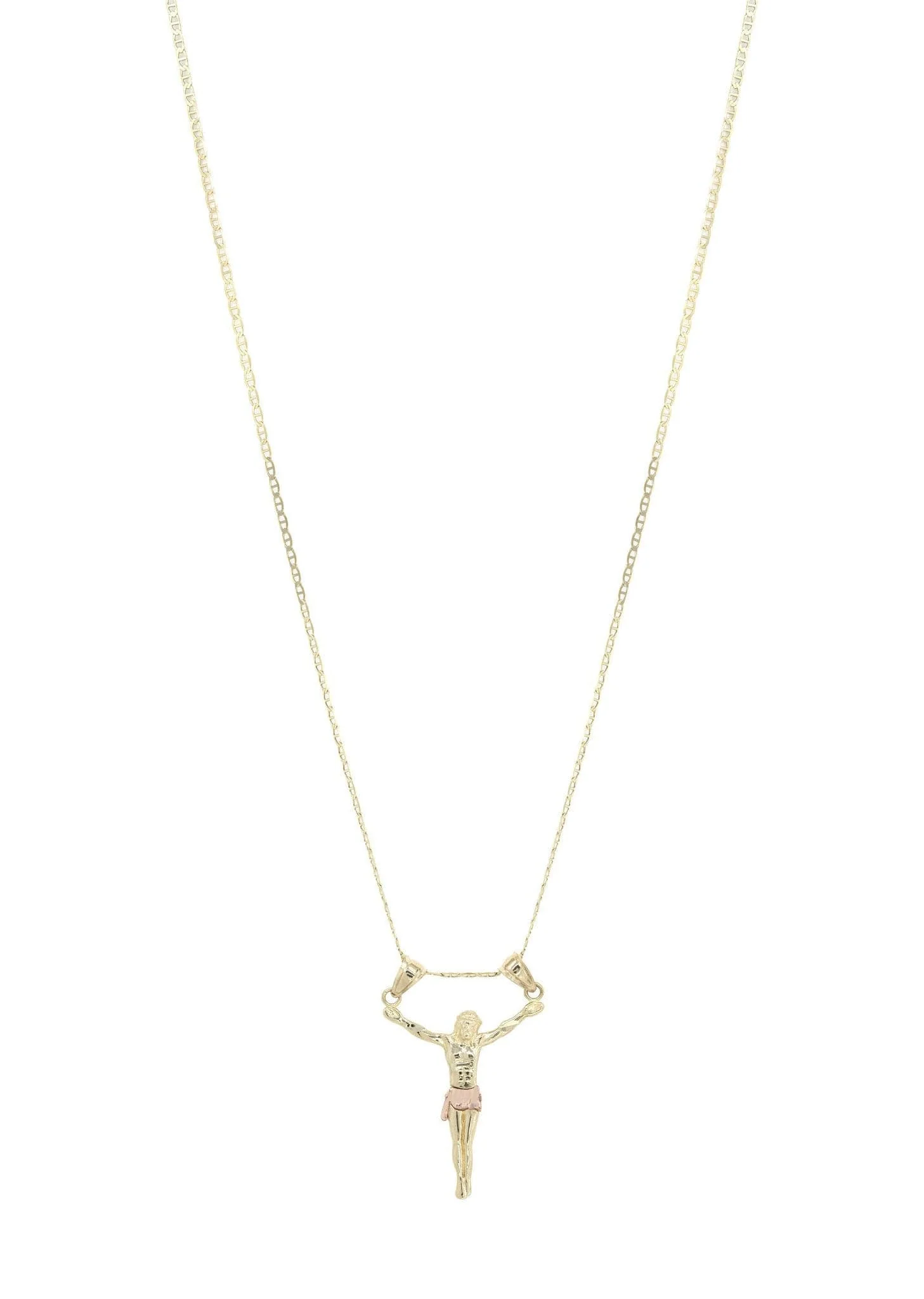 10K Yellow Gold Mariner Crucifix Necklace | Appx. 3.5 Grams - Image 5