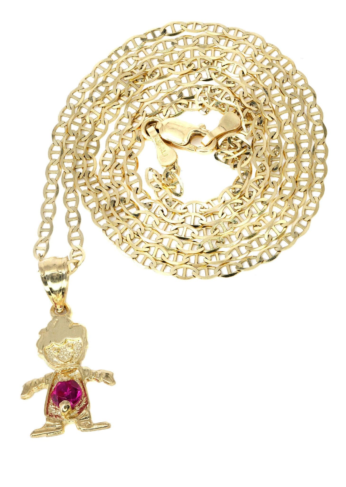 10K Yellow Gold Mariner Children Necklace | Appx. 3 Grams