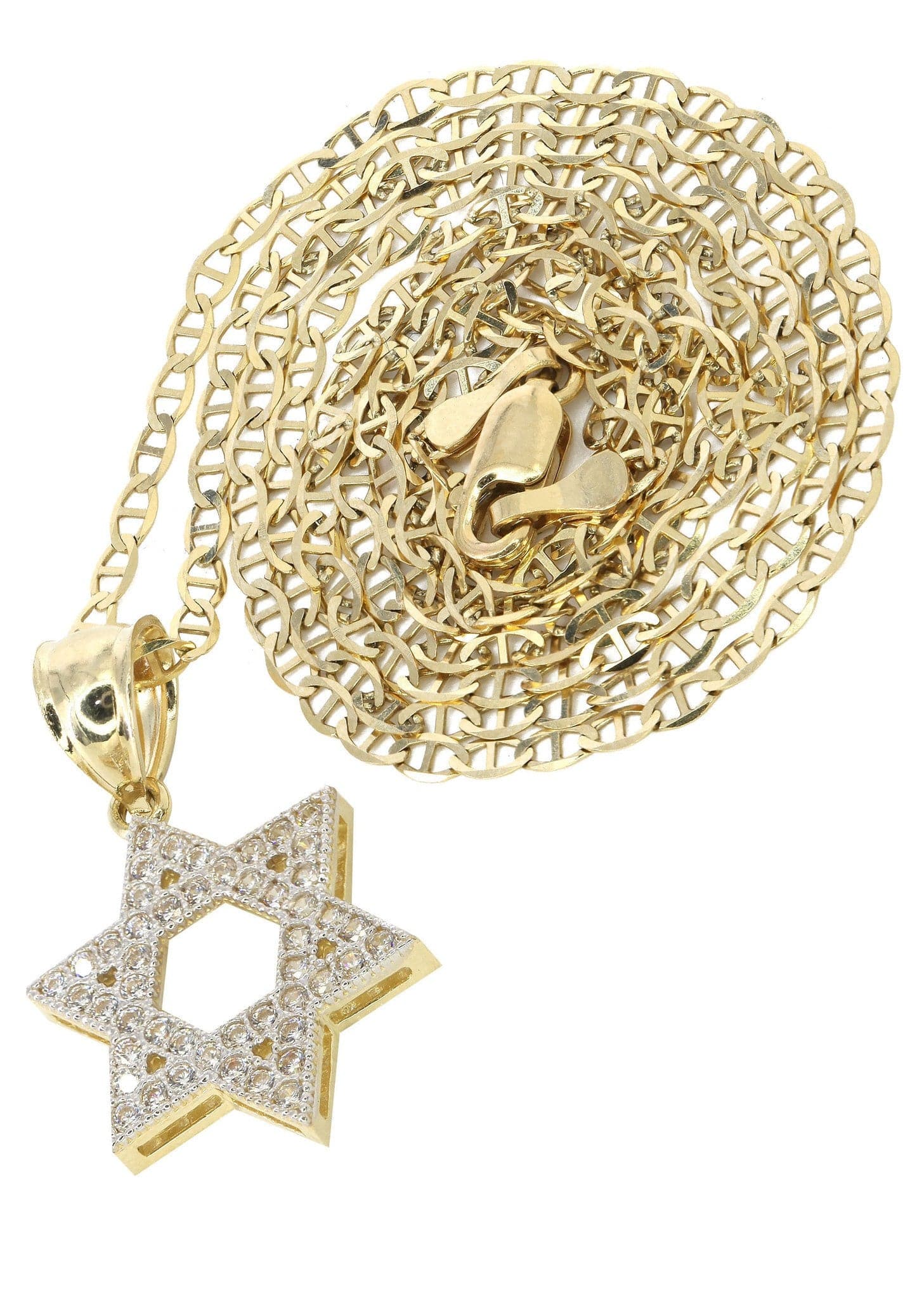 10K Yellow Gold Mariner Star Necklace | Appx. 5 Grams