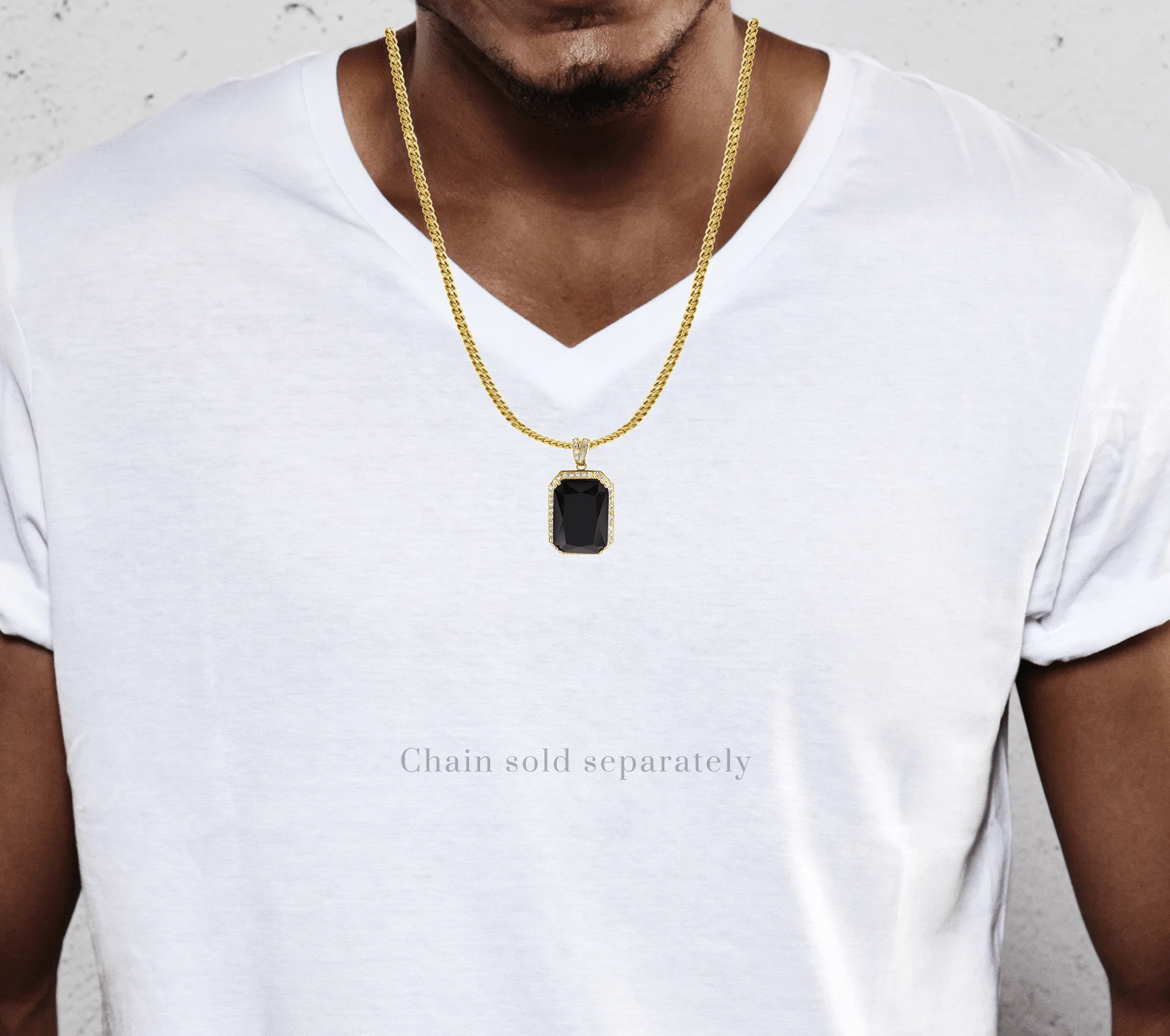Black Spinnel  10K Gold Pendant  |  11.4 Grams - Image 2
