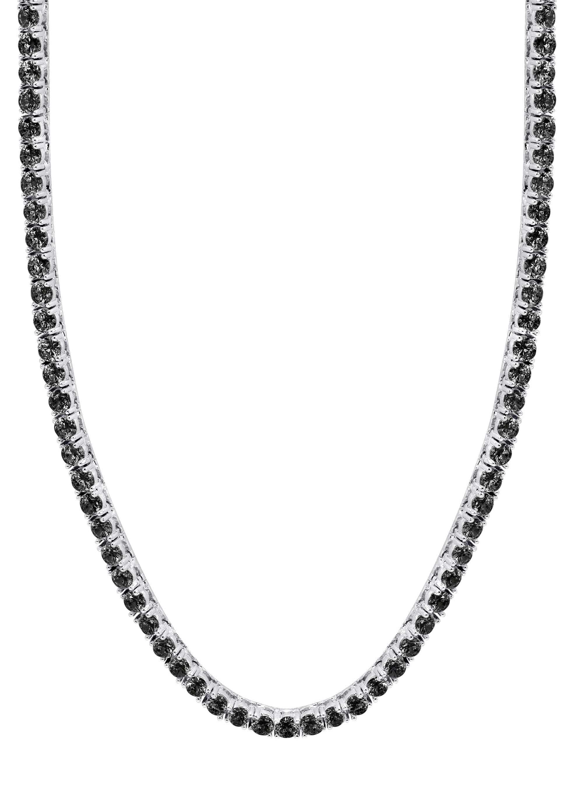 Mens Black Diamond Tennis Chain - Image 4