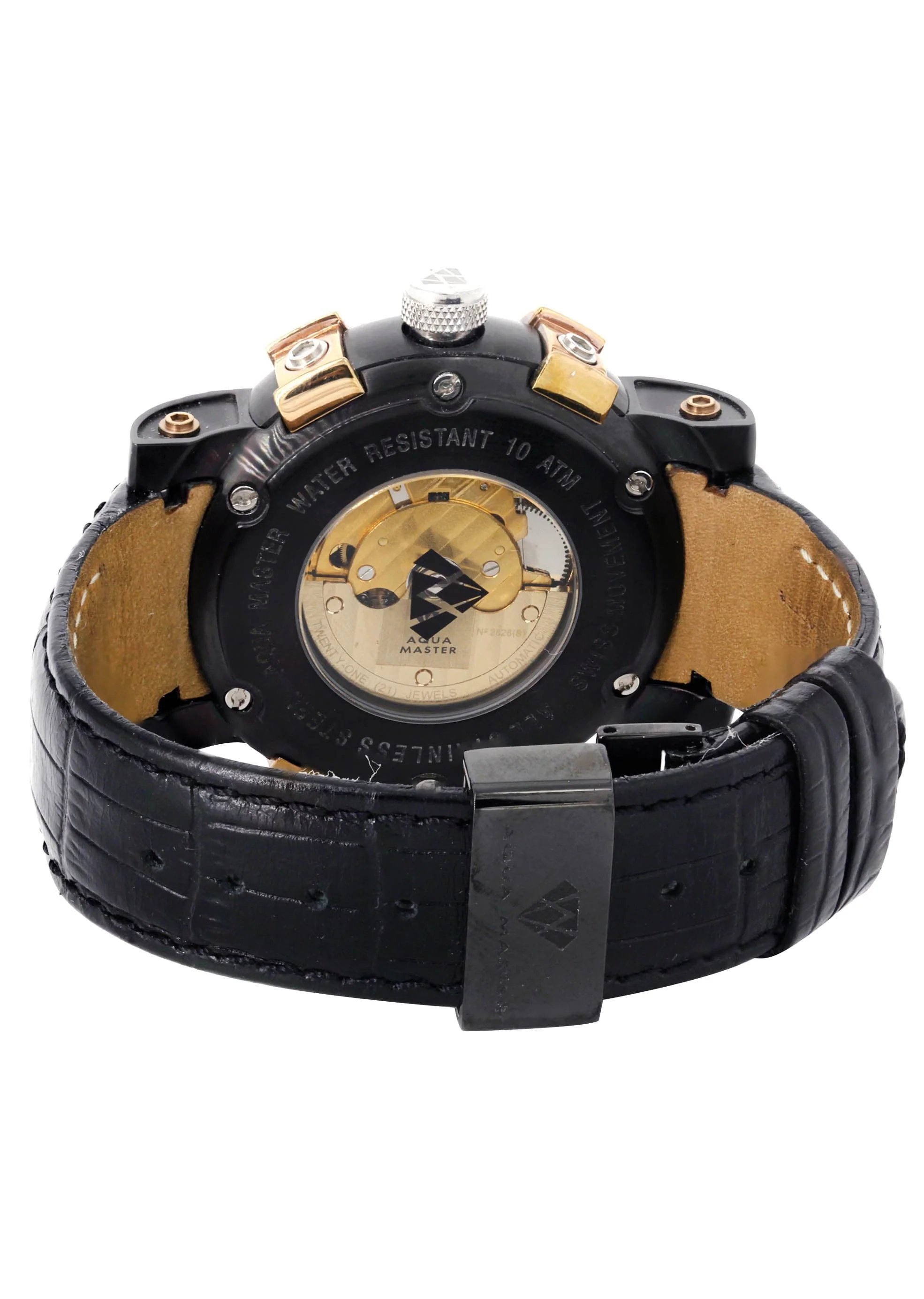Mens Black & Rose Gold Tone Diamond Watch | Appx. 3.5 Carats - Image 3
