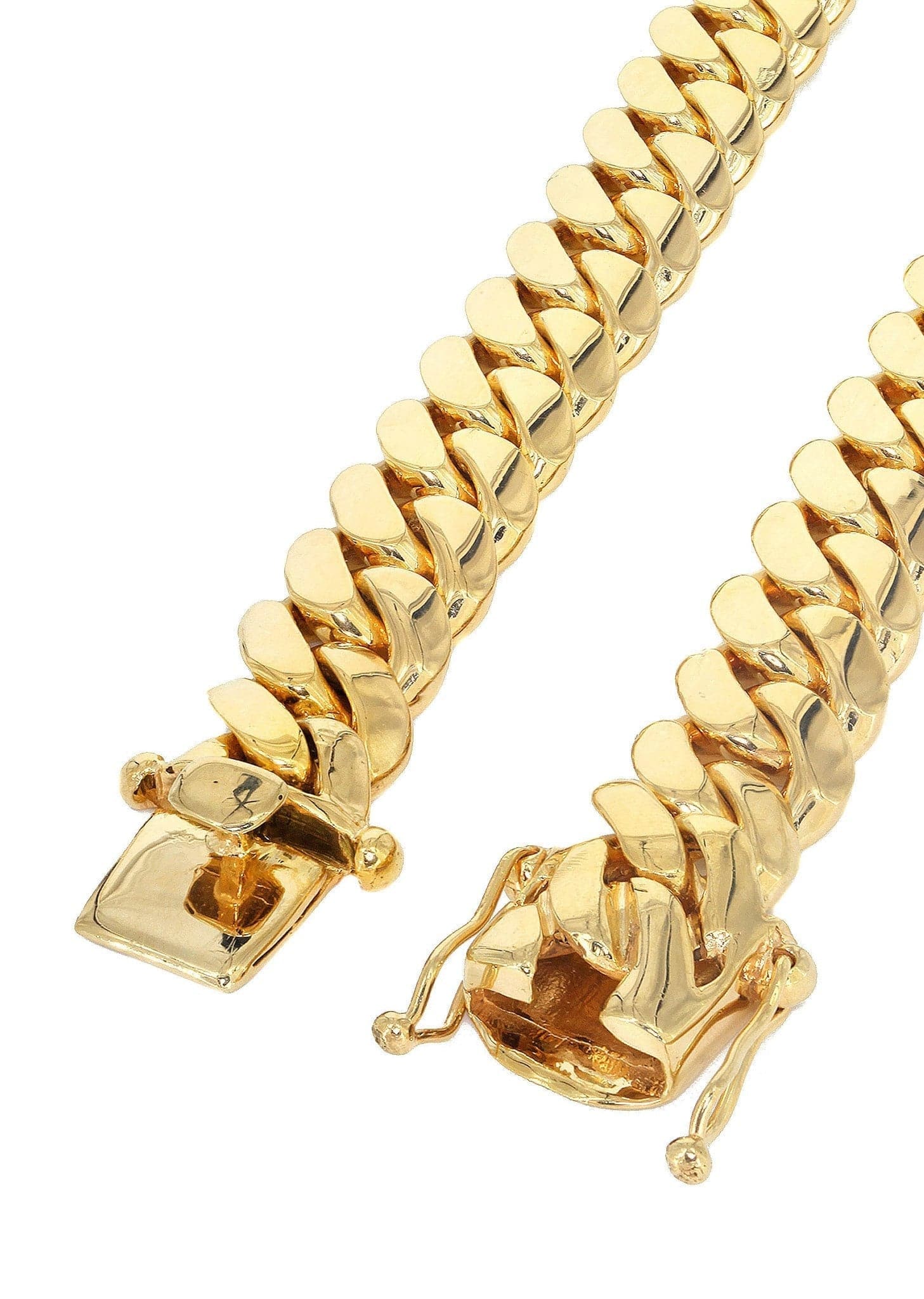 Mens Chain - Solid Miami Cuban Link 10K/14K Gold - Image 4