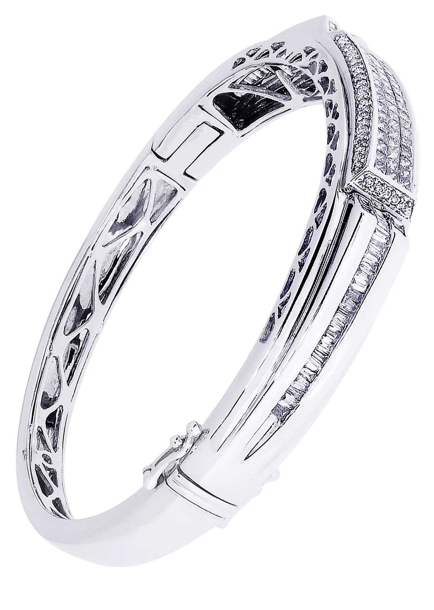 Mens Diamond Bangle White Gold| 1.33 Carats| 37.35 Grams - Image 2