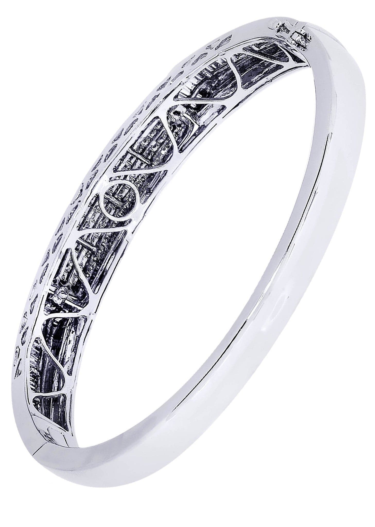 Mens Diamond Bangle White Gold| 1.33 Carats| 37.35 Grams - Image 3