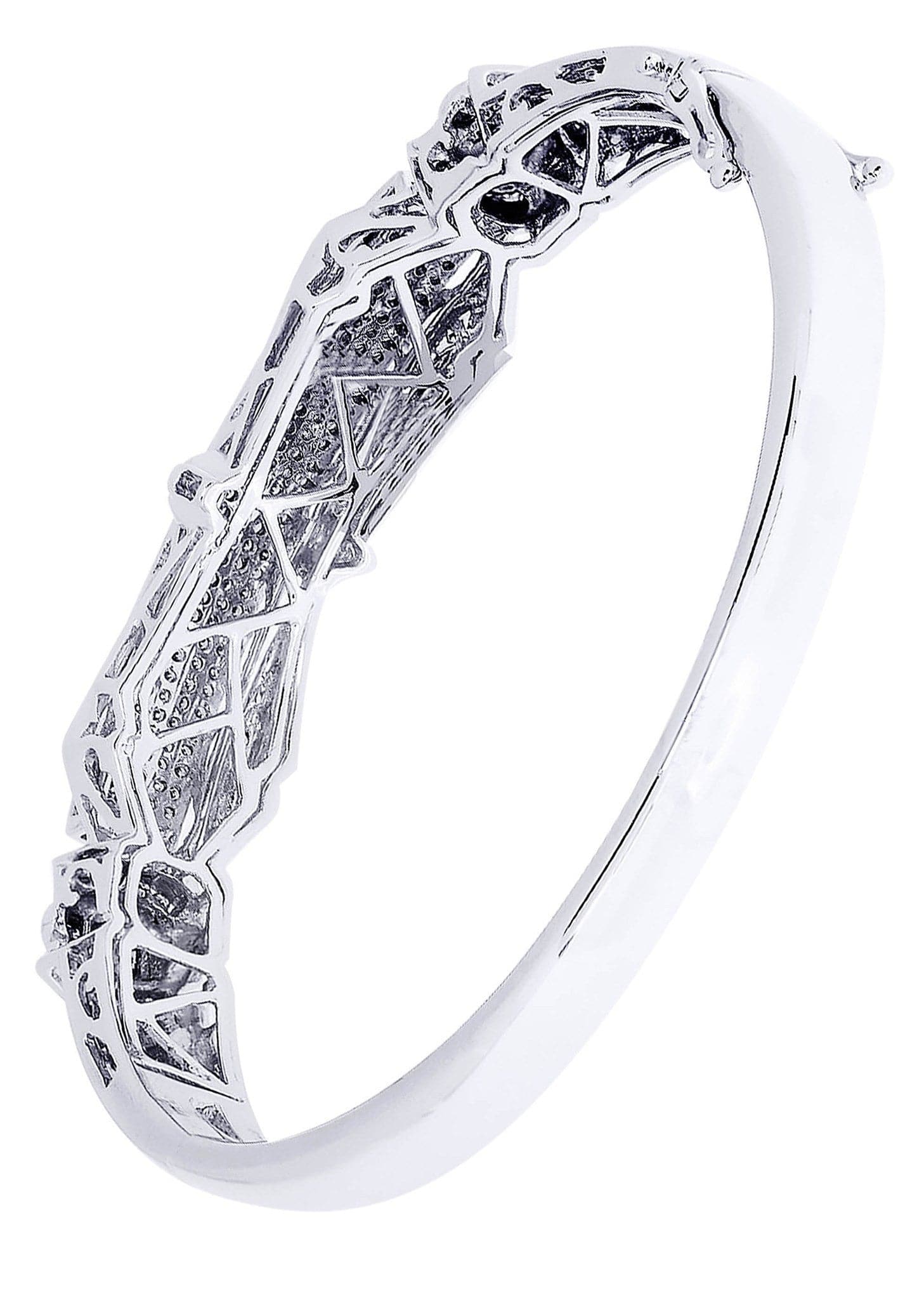Mens Diamond Bangle White Gold| 1.92 Carats| 37.88 Grams - Image 2