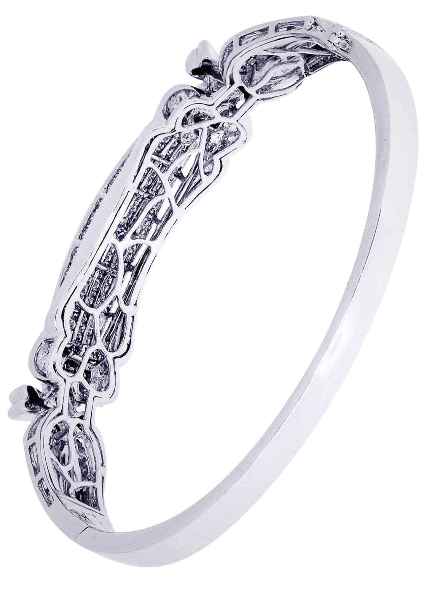 Mens Diamond Bangle White Gold| 1.95 Carats| 33.54 Grams - Image 2