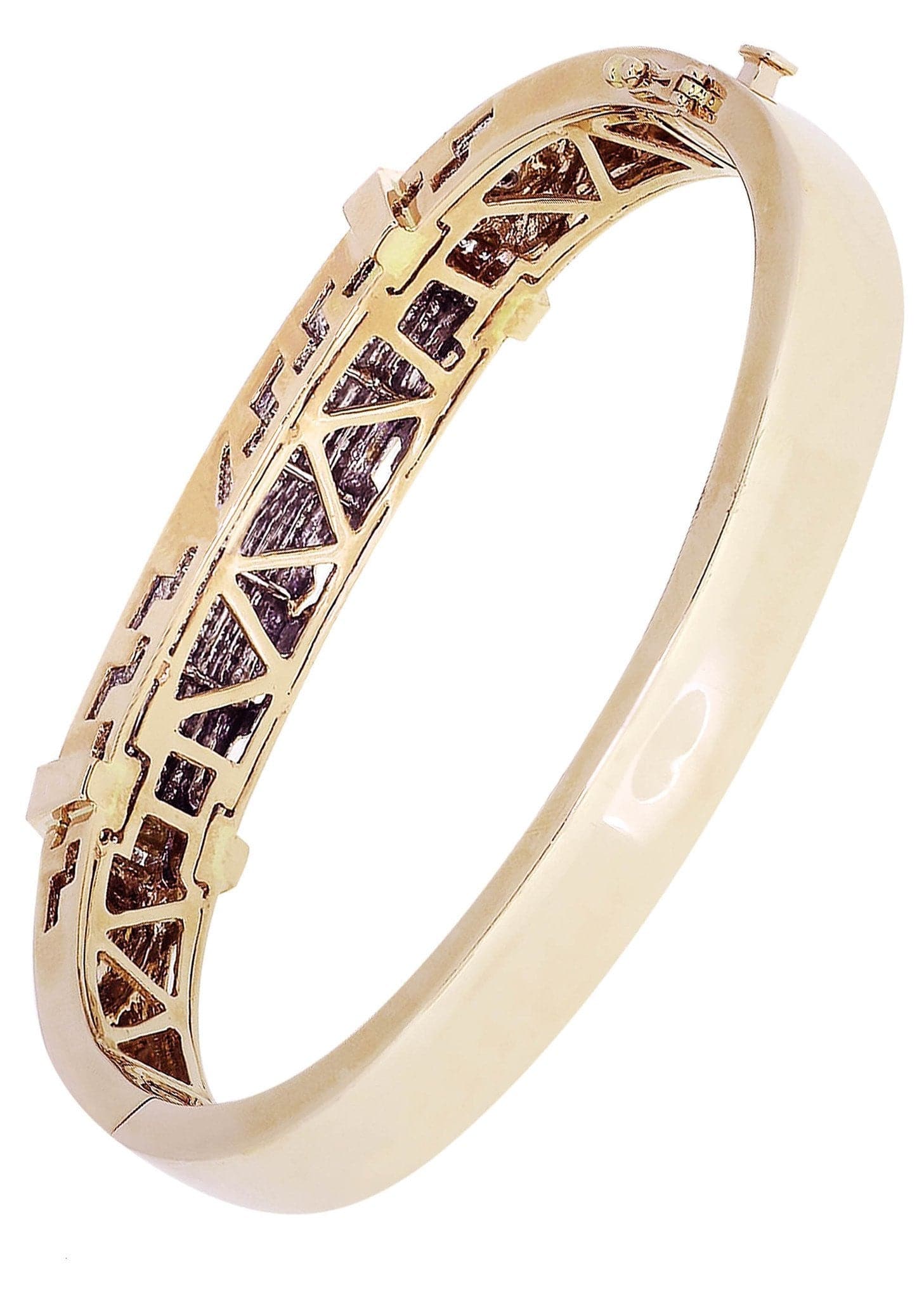 Mens Diamond Bangle Yellow Gold| 1.95 Carats| 46.44 Grams - Image 3