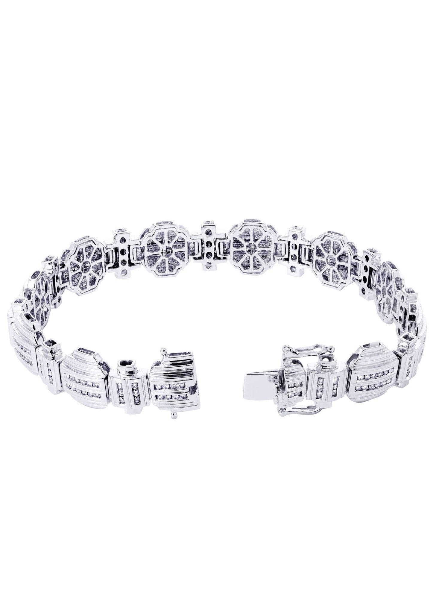 Mens Diamond Bracelet White Gold| 2.11 Carats| 39.74 Grams - Image 2