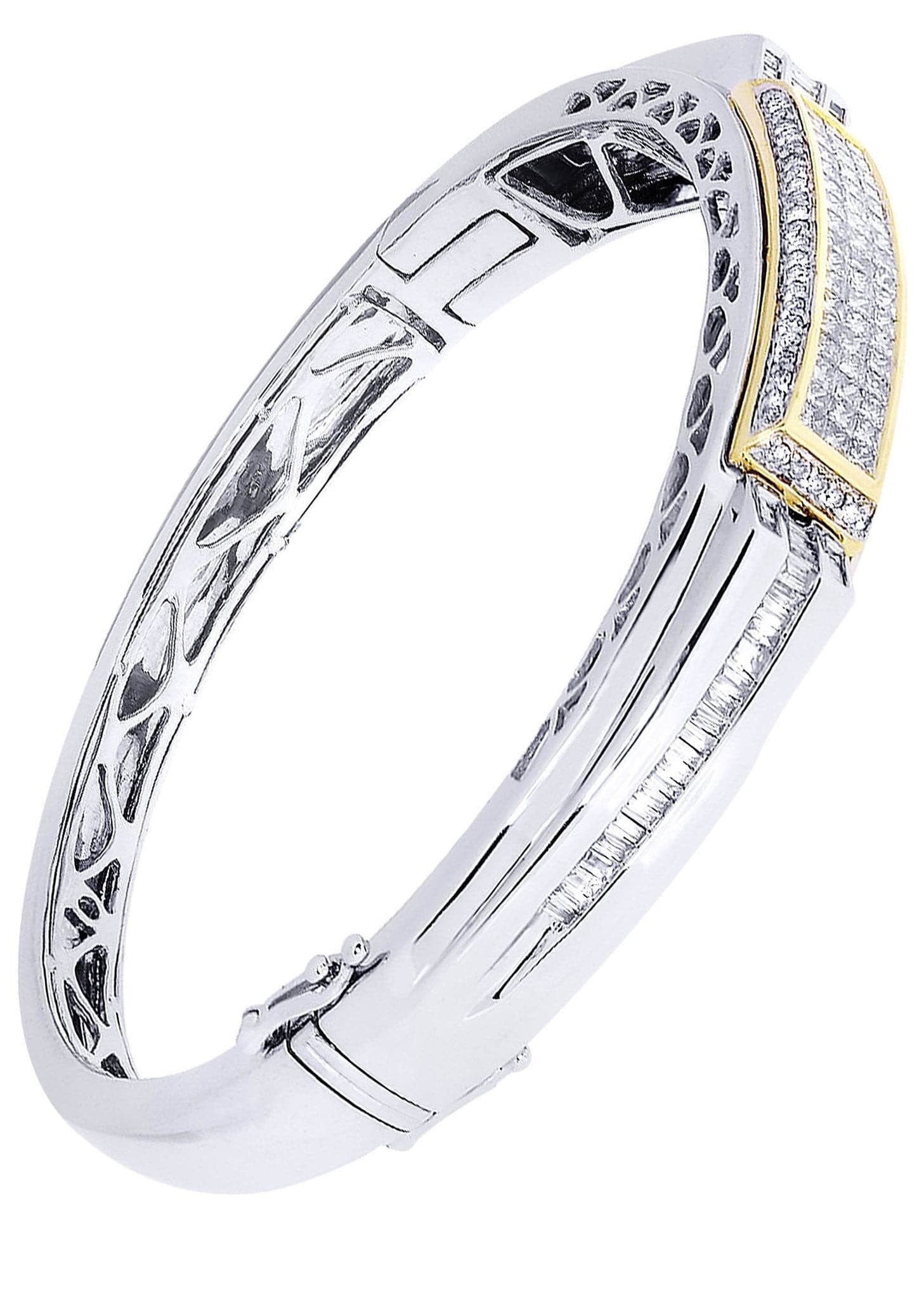 Mens Diamond Bangle White Gold| 2.65 Carats| 40.06 Grams - Image 2