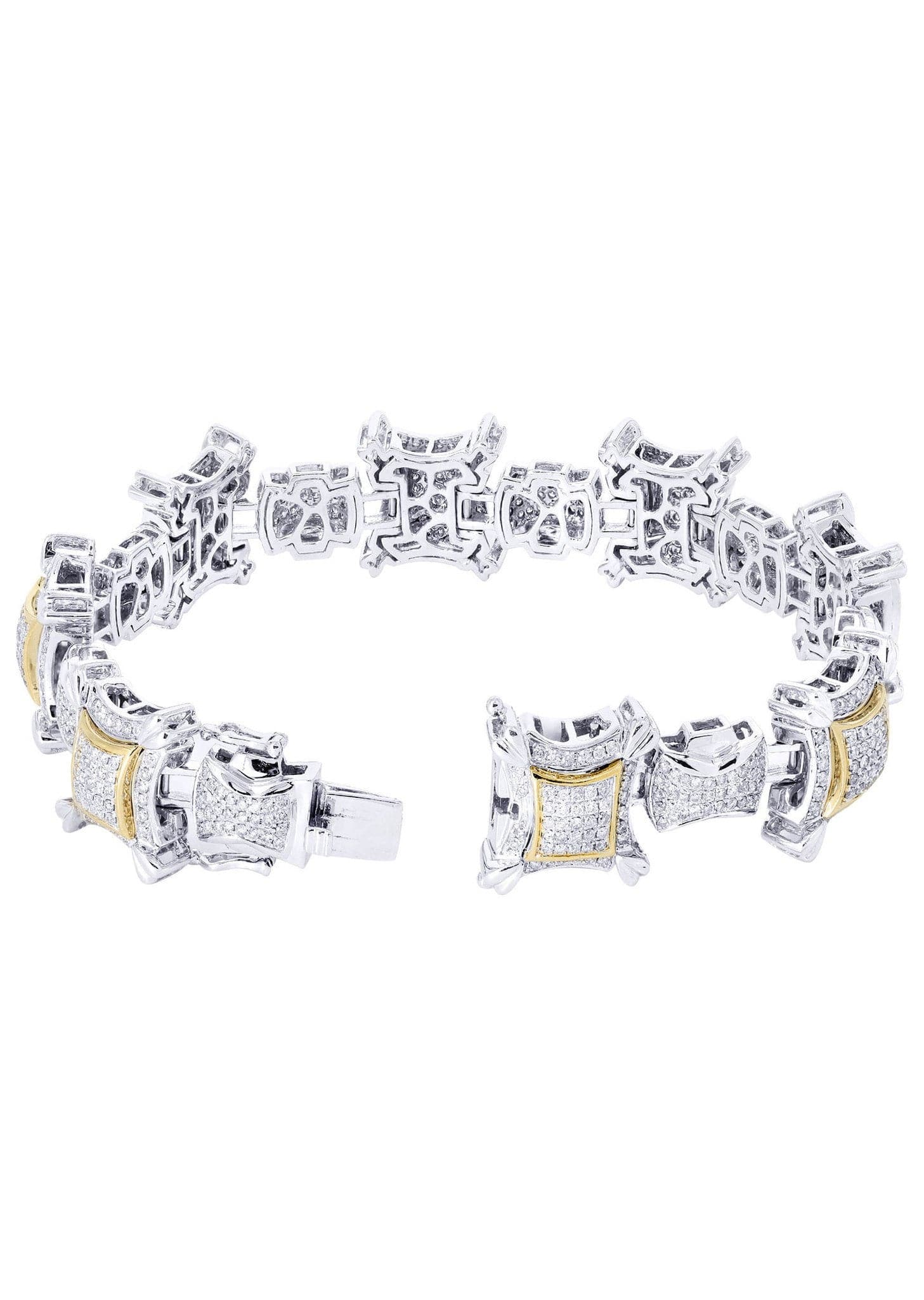 Mens Diamond Bracelet White Gold| 5.27 Carats| 58.71 Grams - Image 2