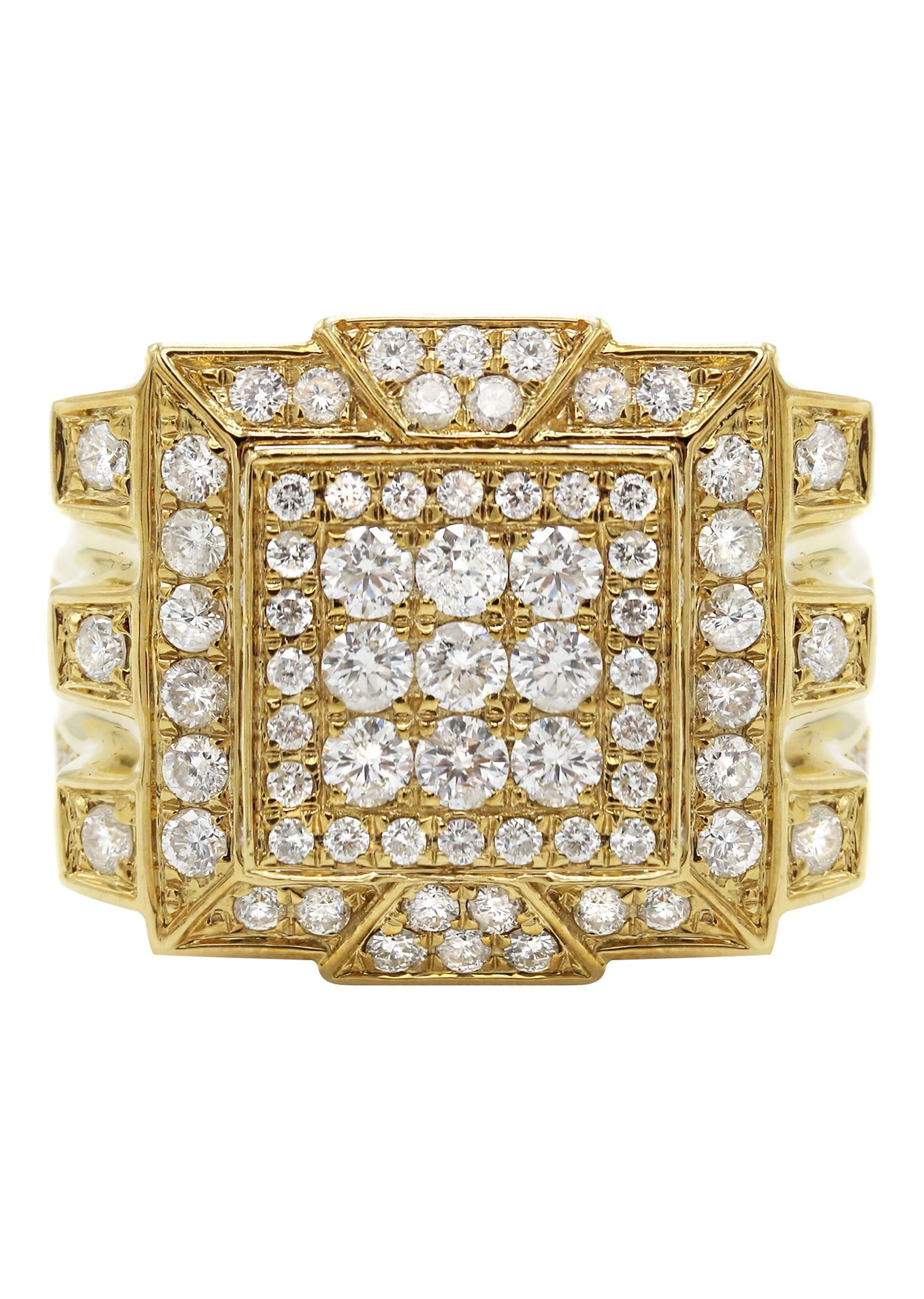 Mens Diamond Ring | 3.48 Carats | 18.23 Grams