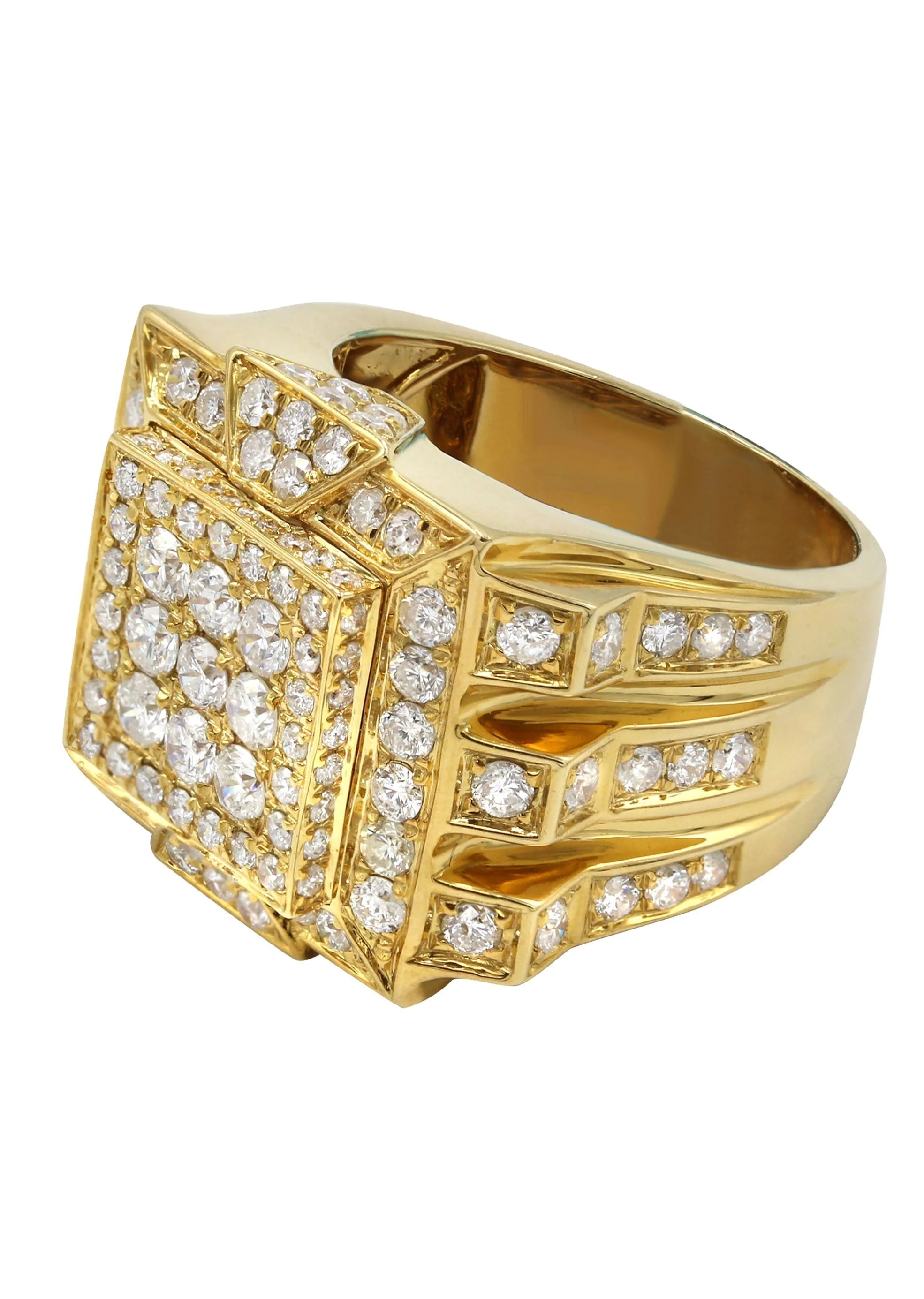 Mens Diamond Ring | 3.48 Carats | 18.23 Grams - Image 2