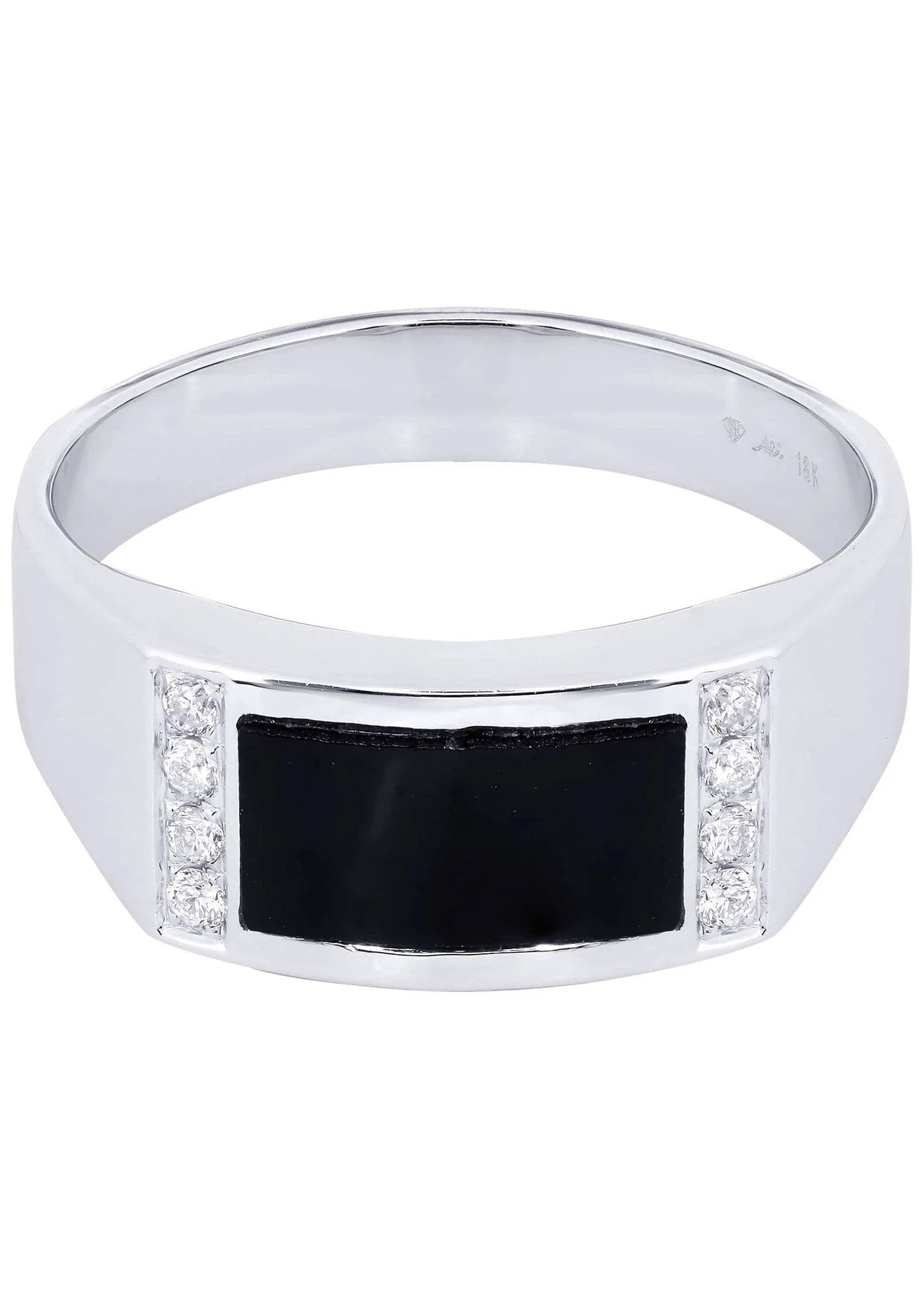 White Gold Pinky Diamond Ring| 0.12 Carats| 6.37 Grams