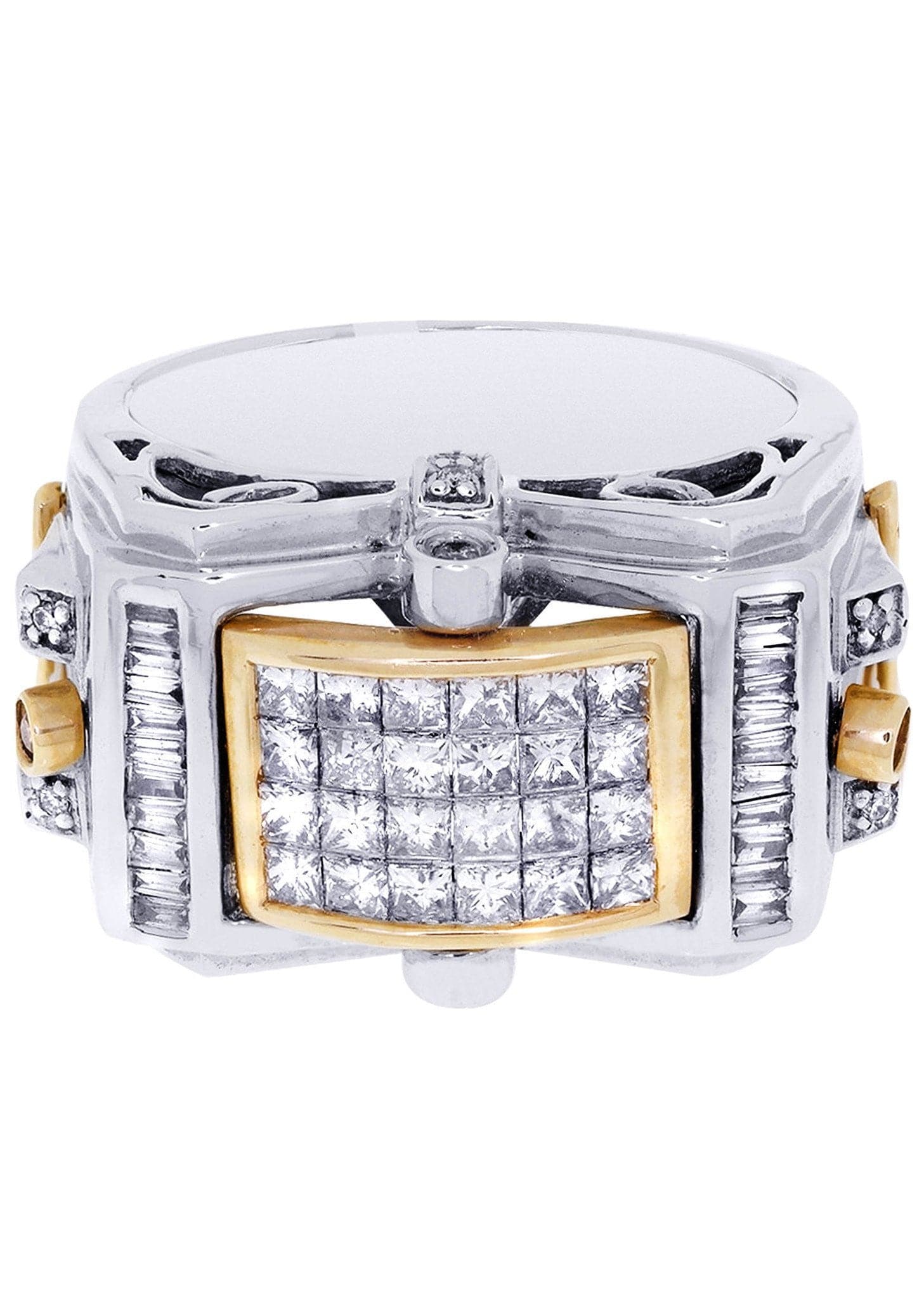 White Gold Mens Diamond Ring| 0.17 Carats| 17.34 Grams