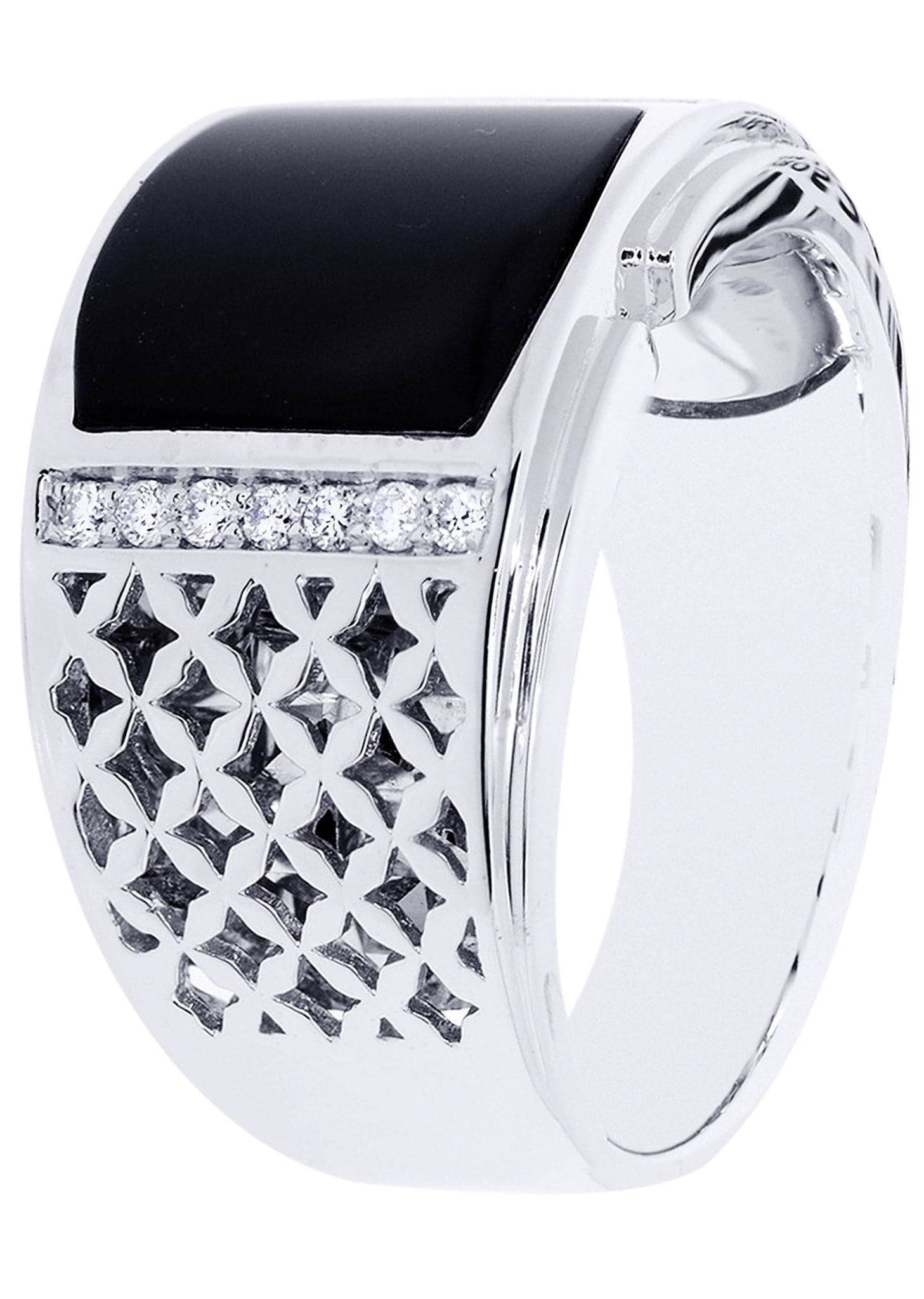 White Gold Pinky Diamond Ring| 0.18 Carats| 12.91 Grams - Image 2