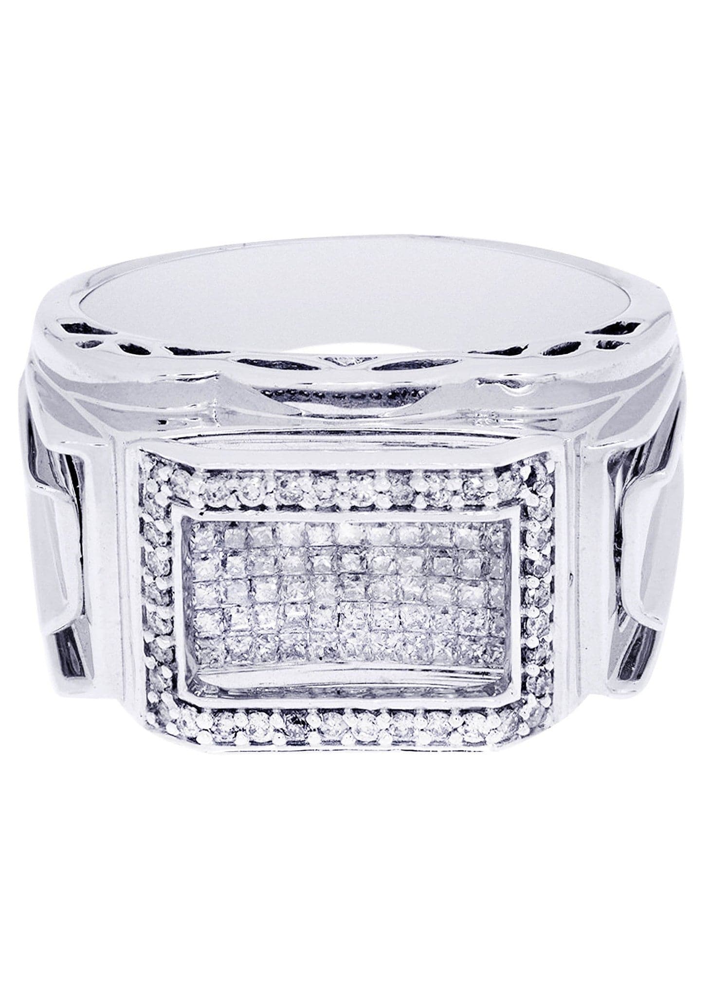White Gold Mens Diamond Ring| 1.2 Carats| 13.75 Grams