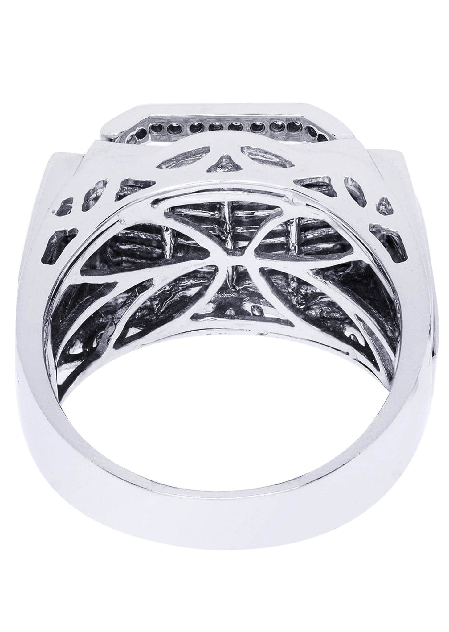 White Gold Mens Diamond Ring| 1.2 Carats| 13.75 Grams - Image 3