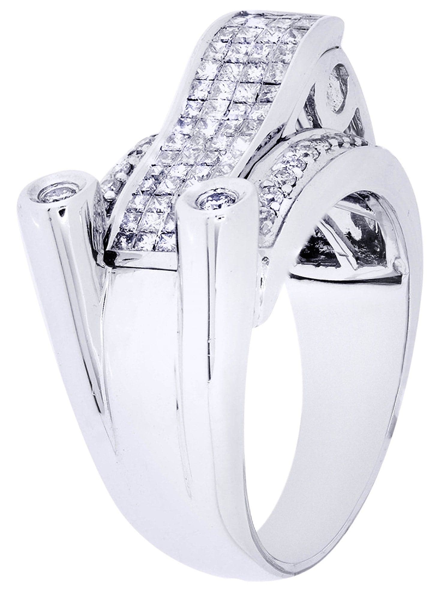 White Gold Mens Diamond Ring| 0.29 Carats| 12.55 Grams - Image 2