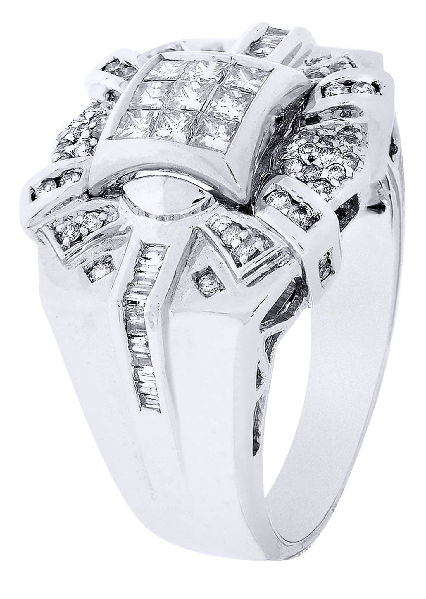 White Gold Mens Diamond Ring| 0.32 Carats| 12.47 Grams - Image 2