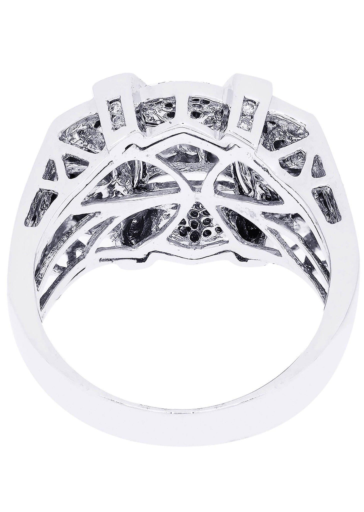 White Gold Mens Diamond Ring| 0.32 Carats| 12.47 Grams - Image 3