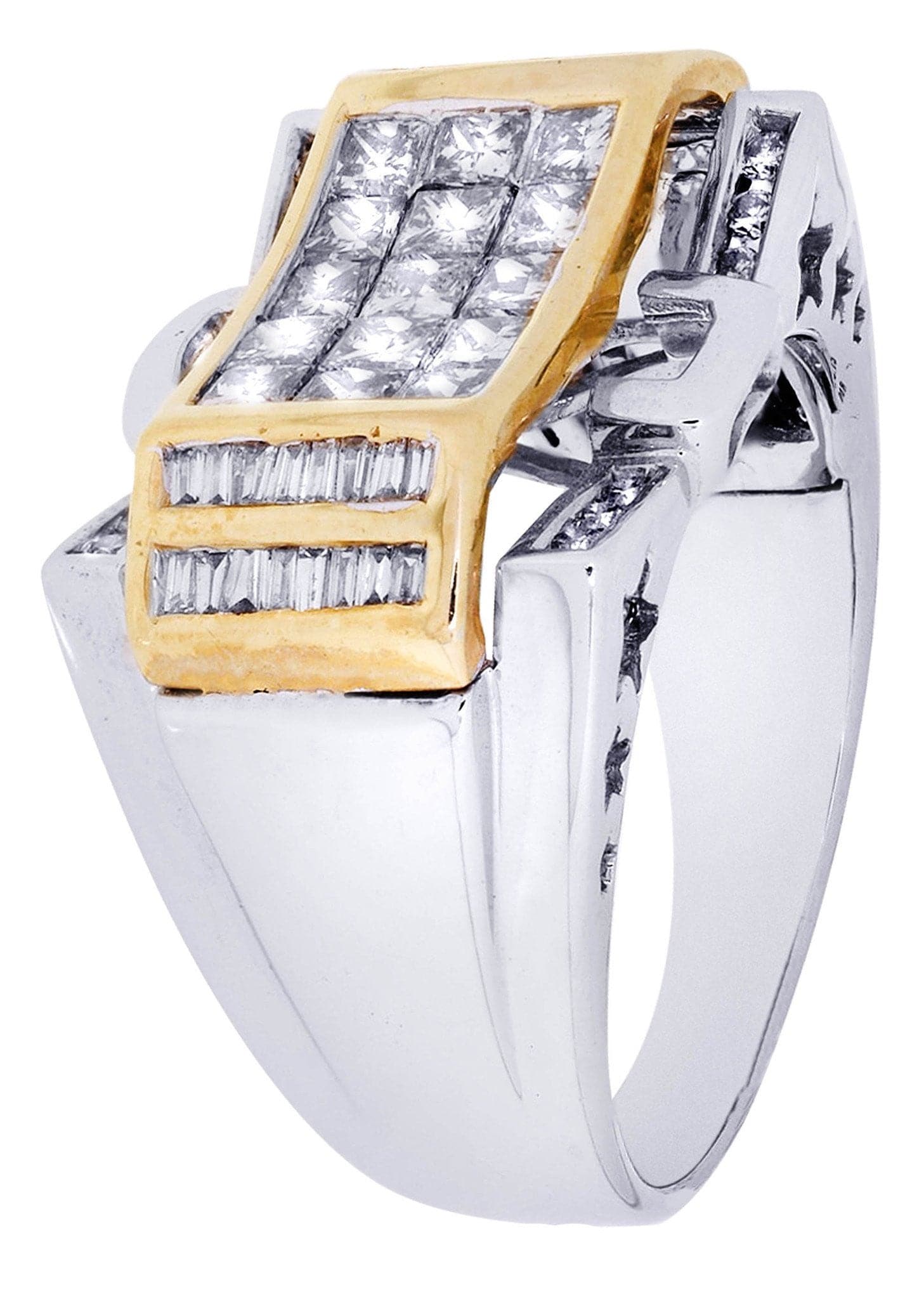 White Gold Mens Diamond Ring| 0.35 Carats| 10.29 Grams - Image 2