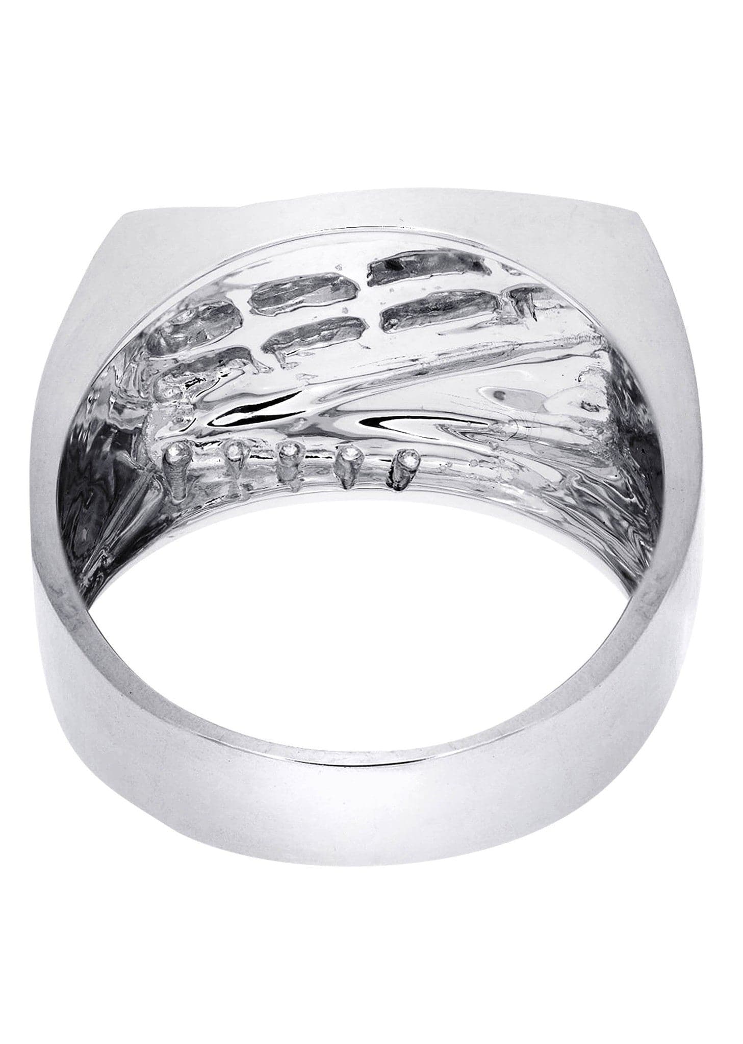 White Gold Mens Diamond Ring| 0.4 Carats| 10.94 Grams - Image 3
