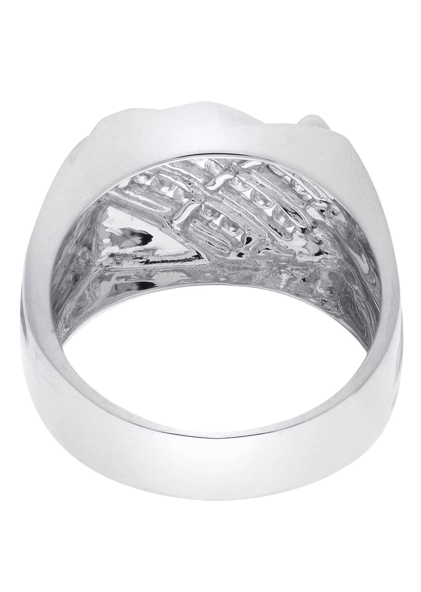 White Gold Mens Diamond Ring| 0.41 Carats| 9.81 Grams - Image 3