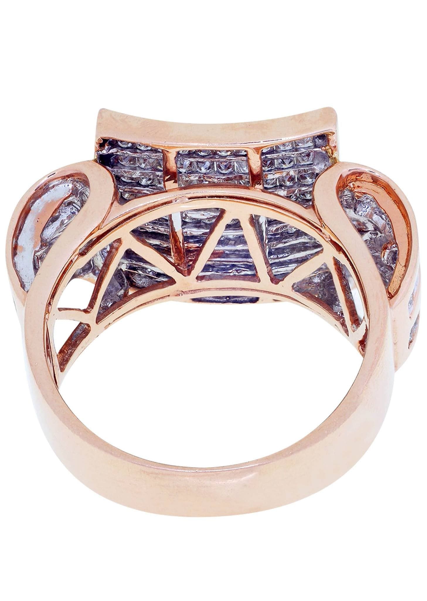 Rose Gold Mens Diamond Ring / Pinky Diamond Ring| 0.43 Carats - Image 3