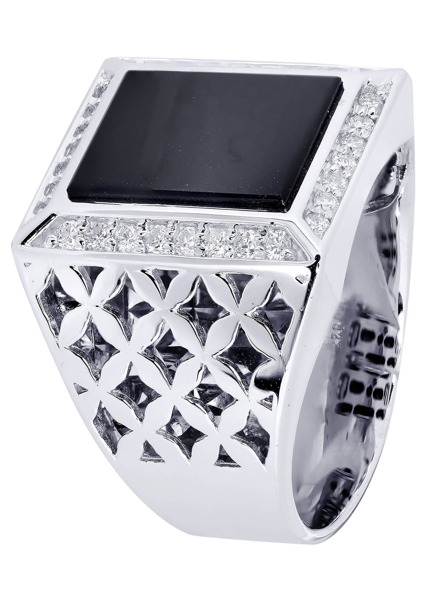 White Gold Pinky Diamond Ring| 0.44 Carats| 14.57 Grams - Image 2