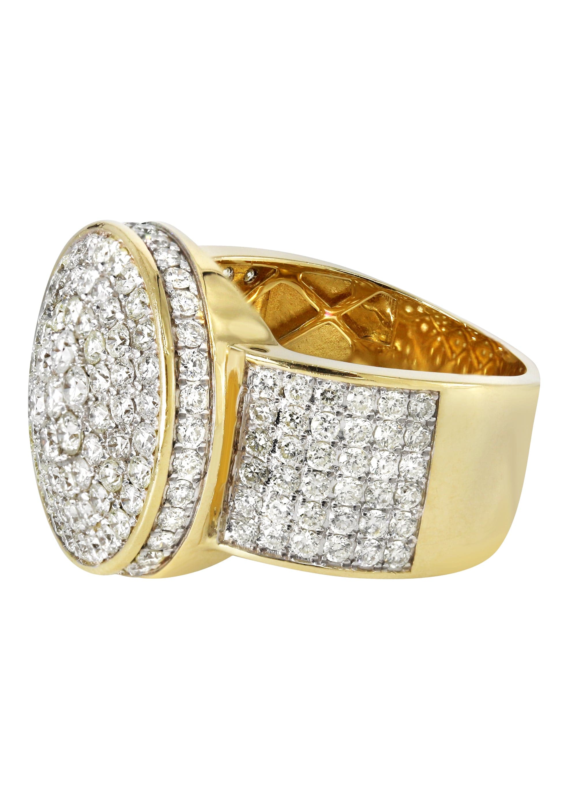 Mens Diamond Pinky Ring  | 3.5 Carats | 12.2 Grams - Image 2