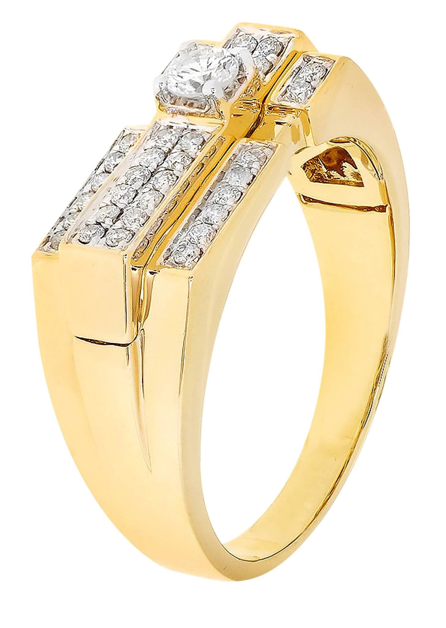 White Gold Mens Diamond Ring| 0.48 Carats| 6.27 Grams - Image 2