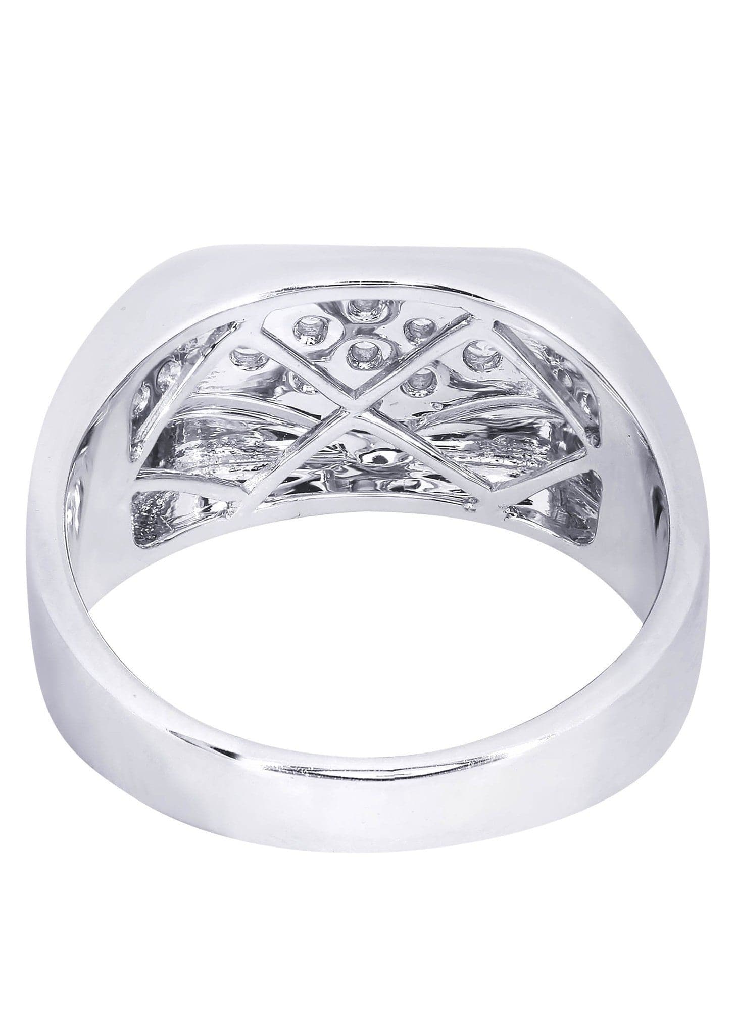 White Gold Mens Diamond Ring| 0.51 Carats| 12.43 Grams - Image 3