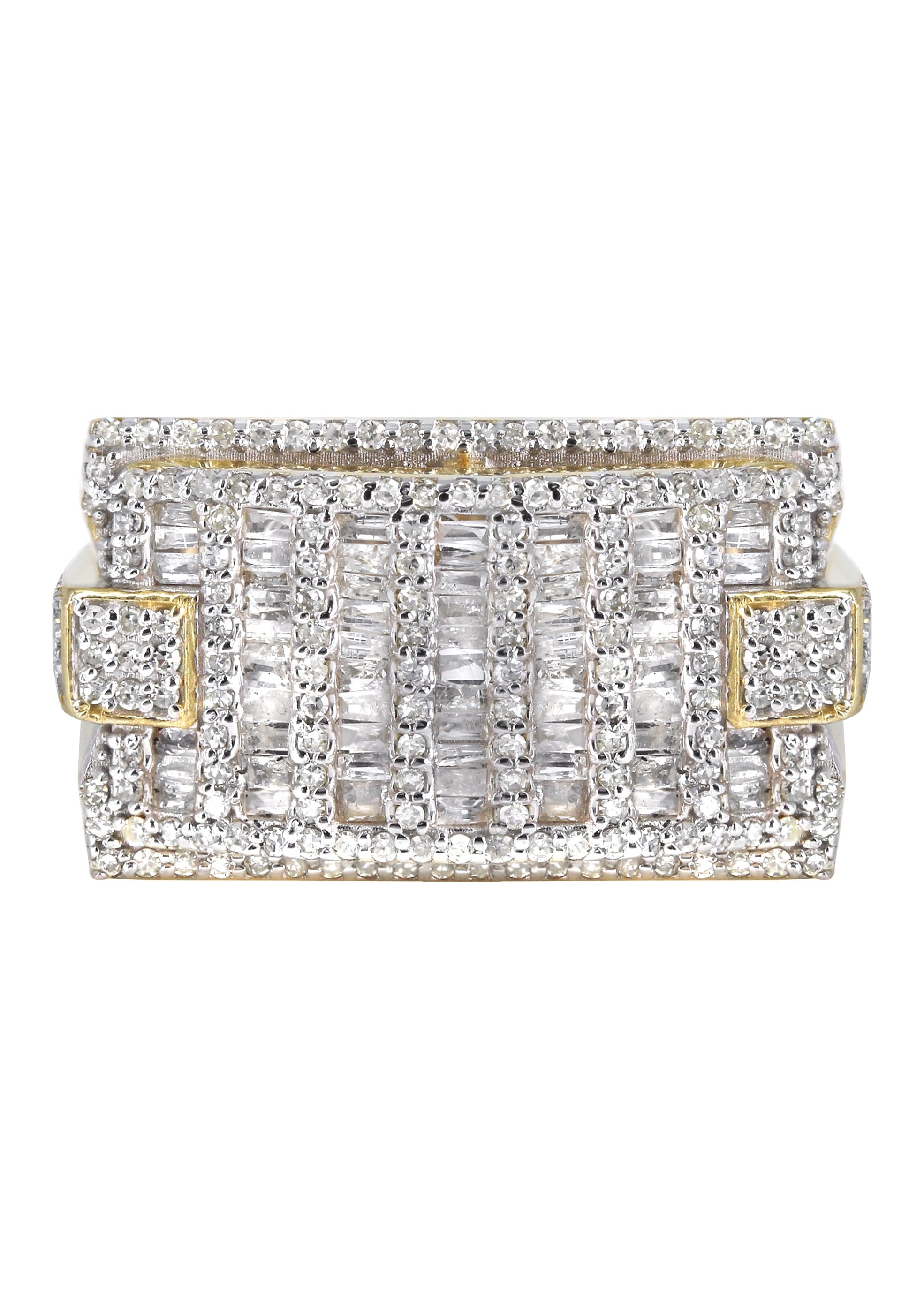 Mens Baguette Diamond Pinky Ring  | 1.76 Carats | 10.5 Grams