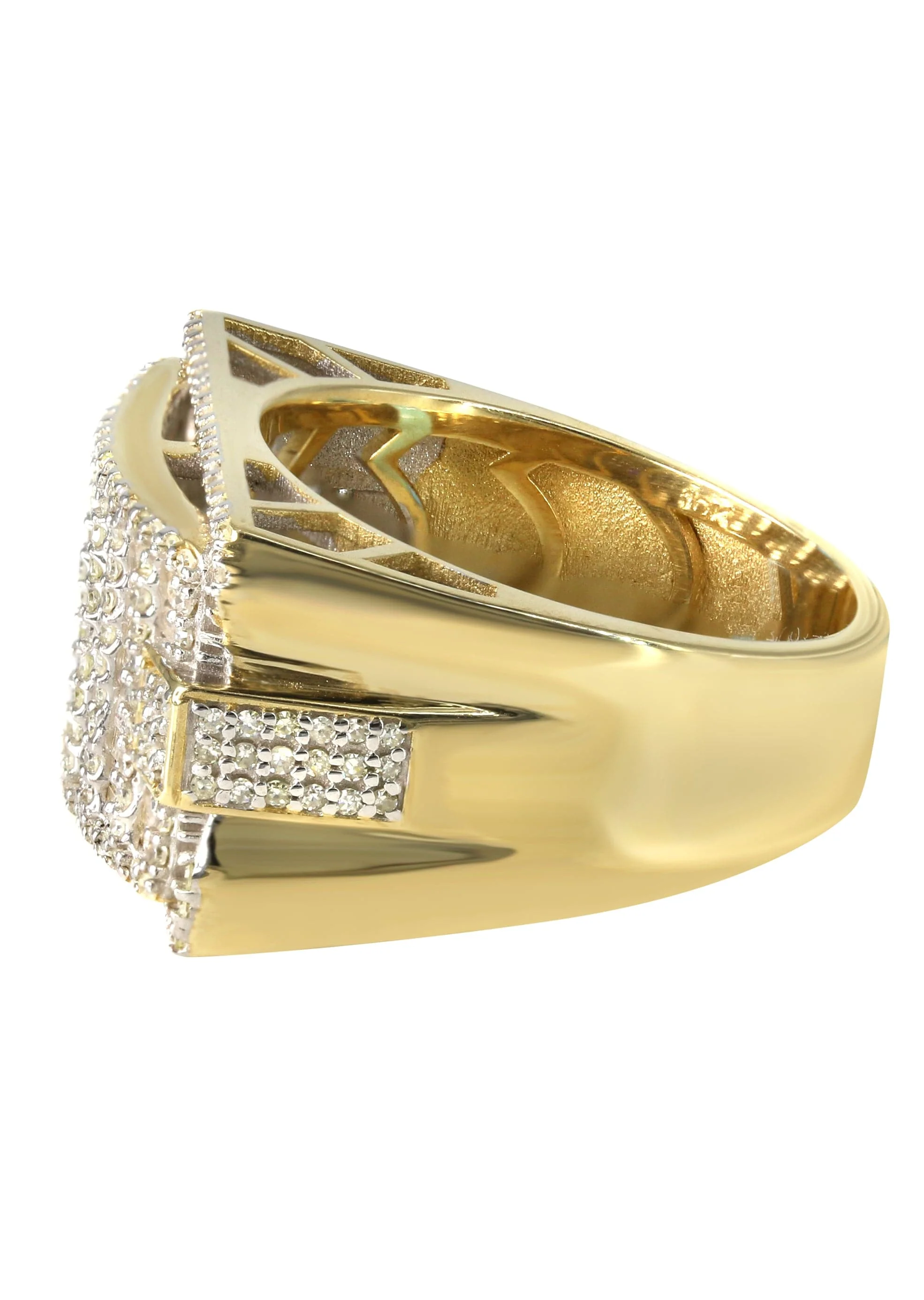 Mens Baguette Diamond Pinky Ring  | 1.76 Carats | 10.5 Grams - Image 2