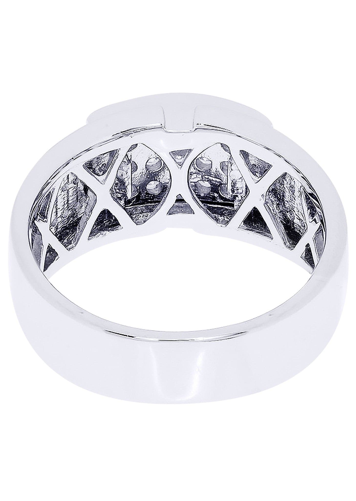 White Gold Pinky Diamond Ring| 0.61 Carats| 9.58 Grams - Image 3