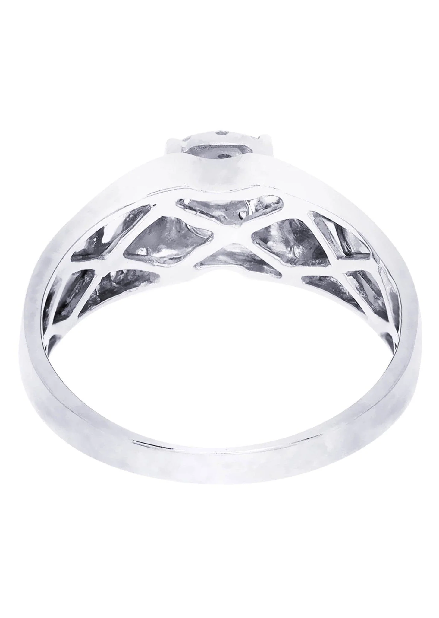 White Gold Mens Diamond Ring| 0.65 Carats| 6.53 Grams - Image 3