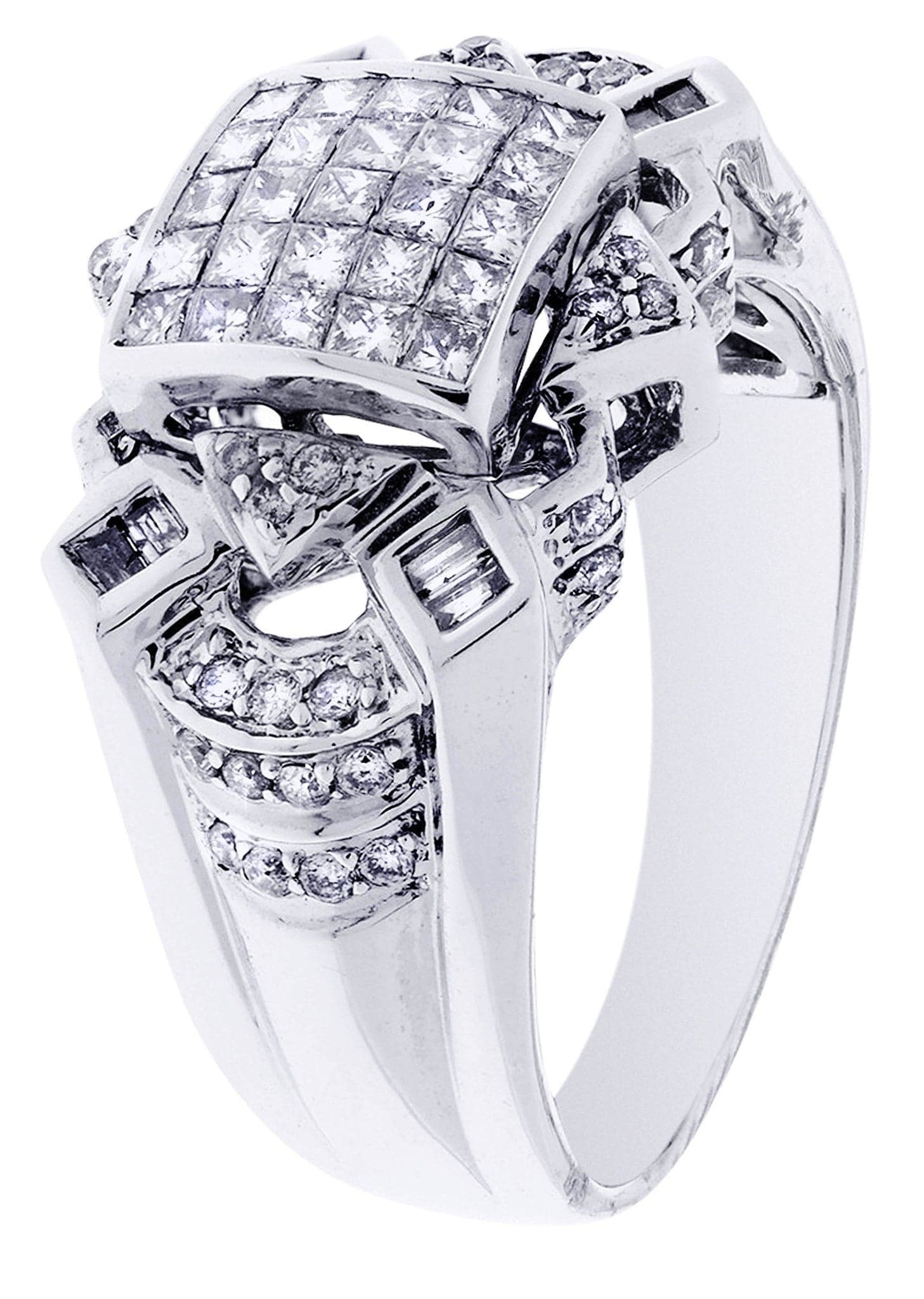 White Gold Mens Diamond Ring| 0.67 Carats| 10.12 Grams - Image 2