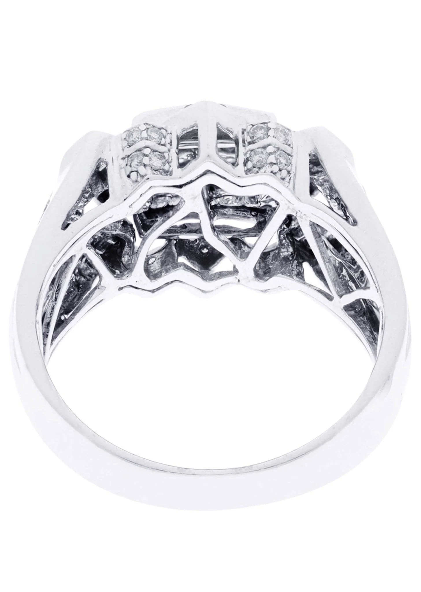 White Gold Mens Diamond Ring| 0.67 Carats| 10.12 Grams - Image 3